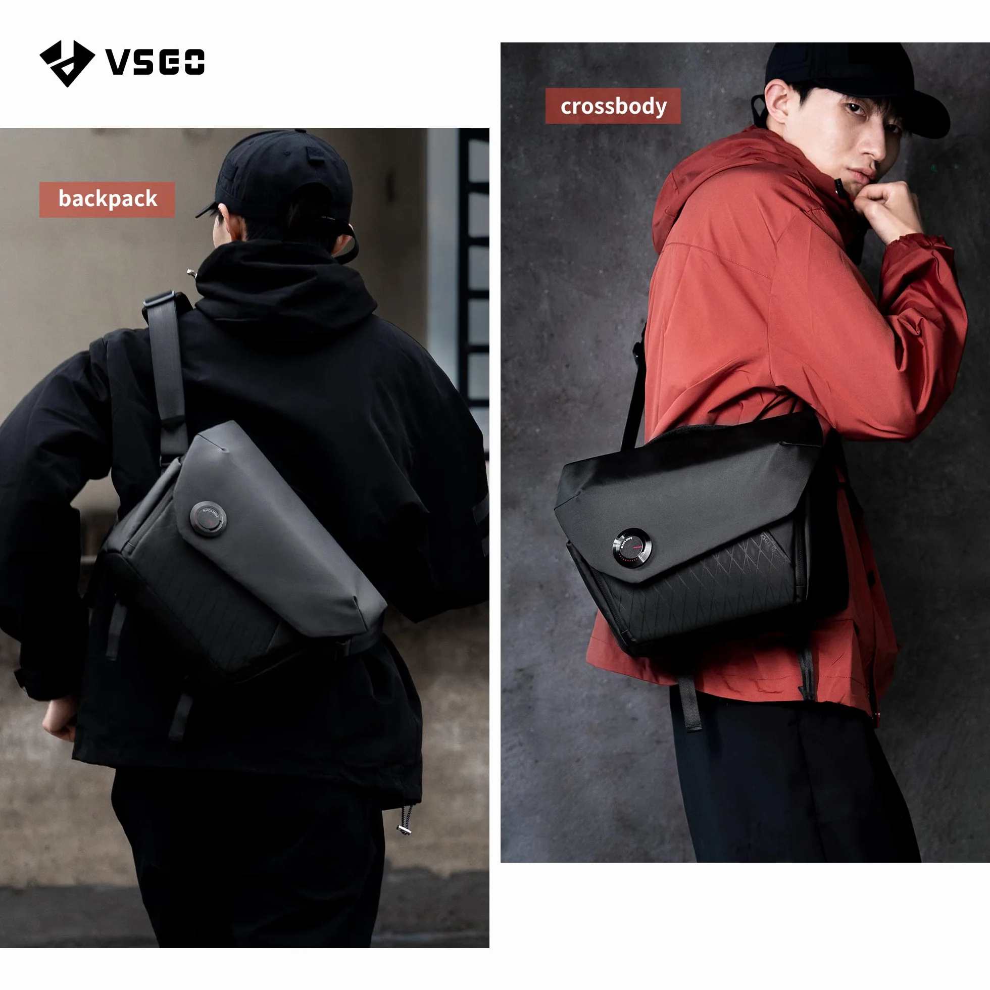 VSGO Profesjonalna torba na zdjęcia 6 l, torba na ramię, mikro-lustrzanka, aparat cyfrowy, wyposażenie fotograficzne, specjalna torba do pracy