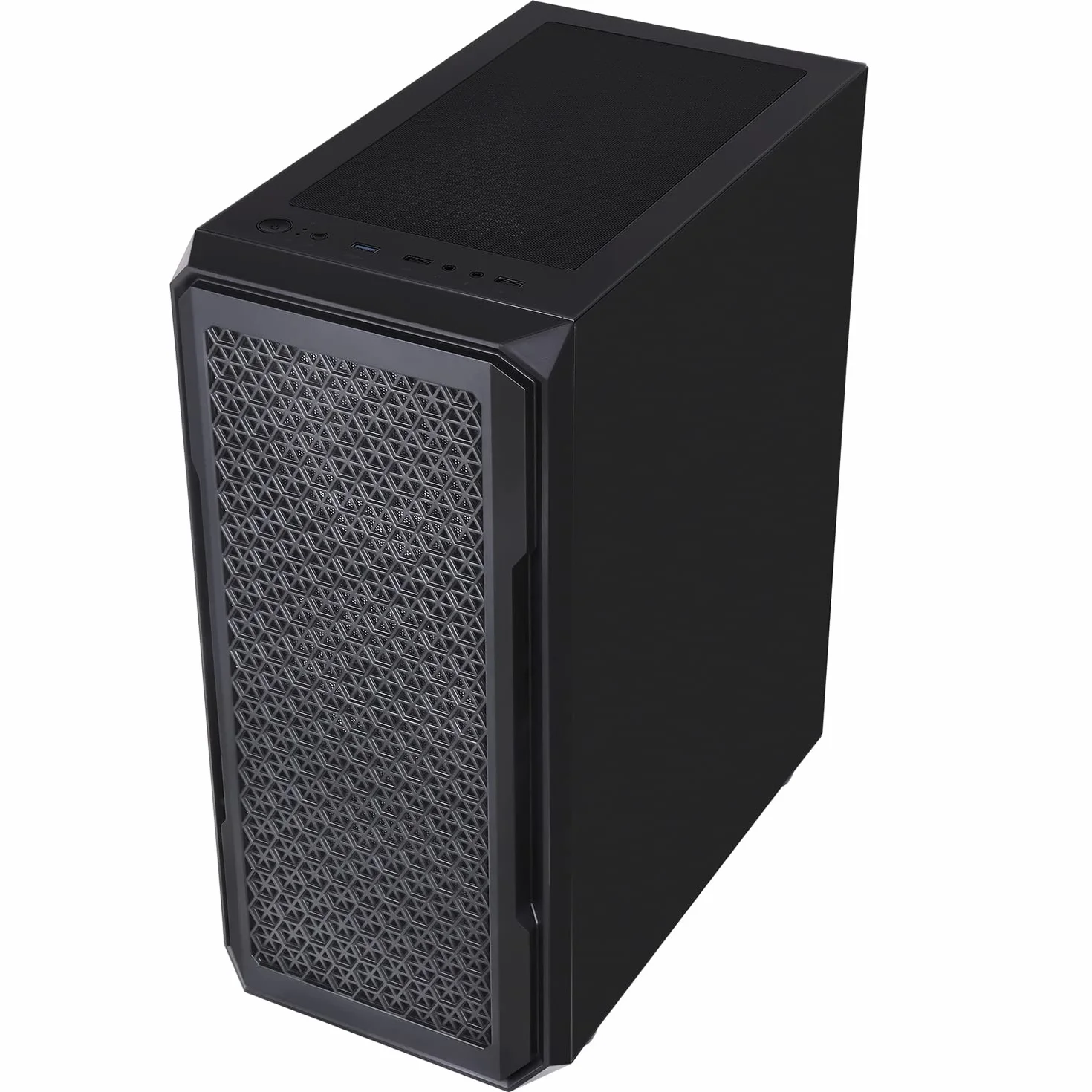 Itek Case Six Triangle - Gaming Middle Tower, 4x12cm ARGB Fan, USB3, panel boczny Temp Glass