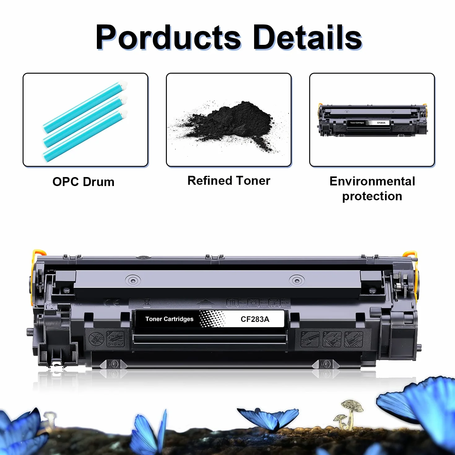 LOSMANN Czarny Toner Kompatybilny z HP CF283A 83A do HP LaserJet Pro MFP M120 Series