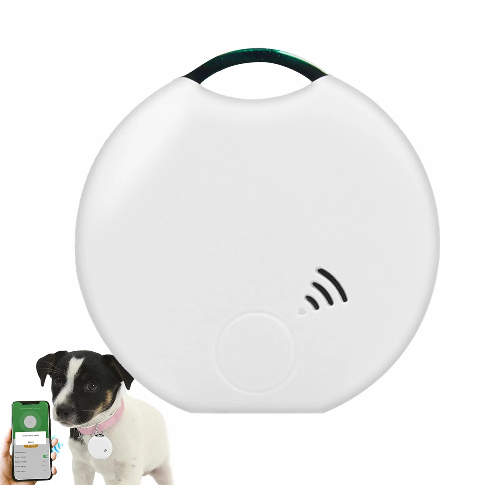 lokalizator zwierząt domowych, inteligentny tracker dla zwierząt domowych, kompaktowe akcesorium do monitorowania 4 x 3,8 x 0,8 cm, wydajna funkcja wykrywania ścieżek, narzędzie zapobiegające