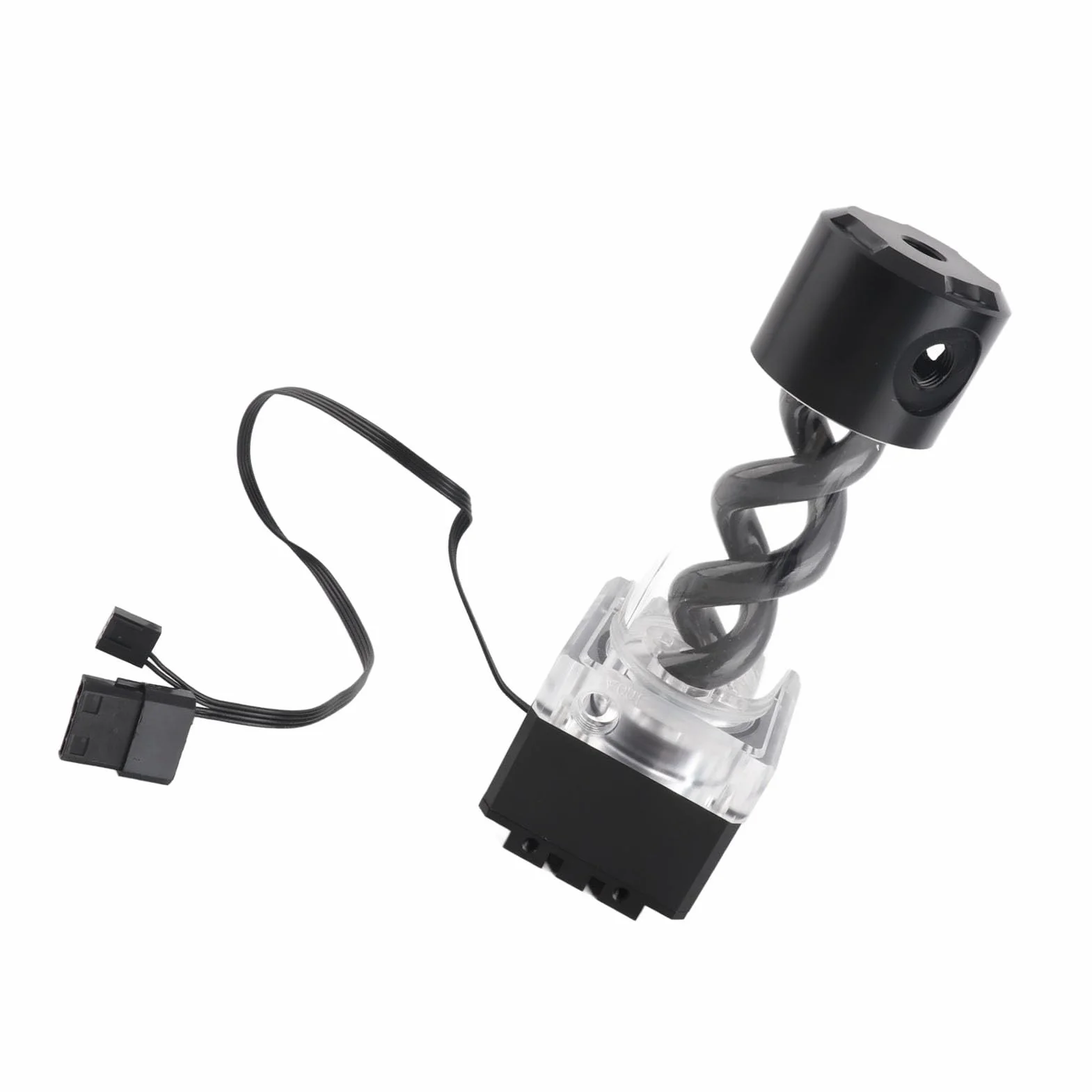 Zunate Zintegrowany zespół Pompy Wodnej do Układu Chłodzenia wodą 800L/H, Pin Aluminiowa Anoda Kontroli Prędkości PWM + PMMA (BLACK)