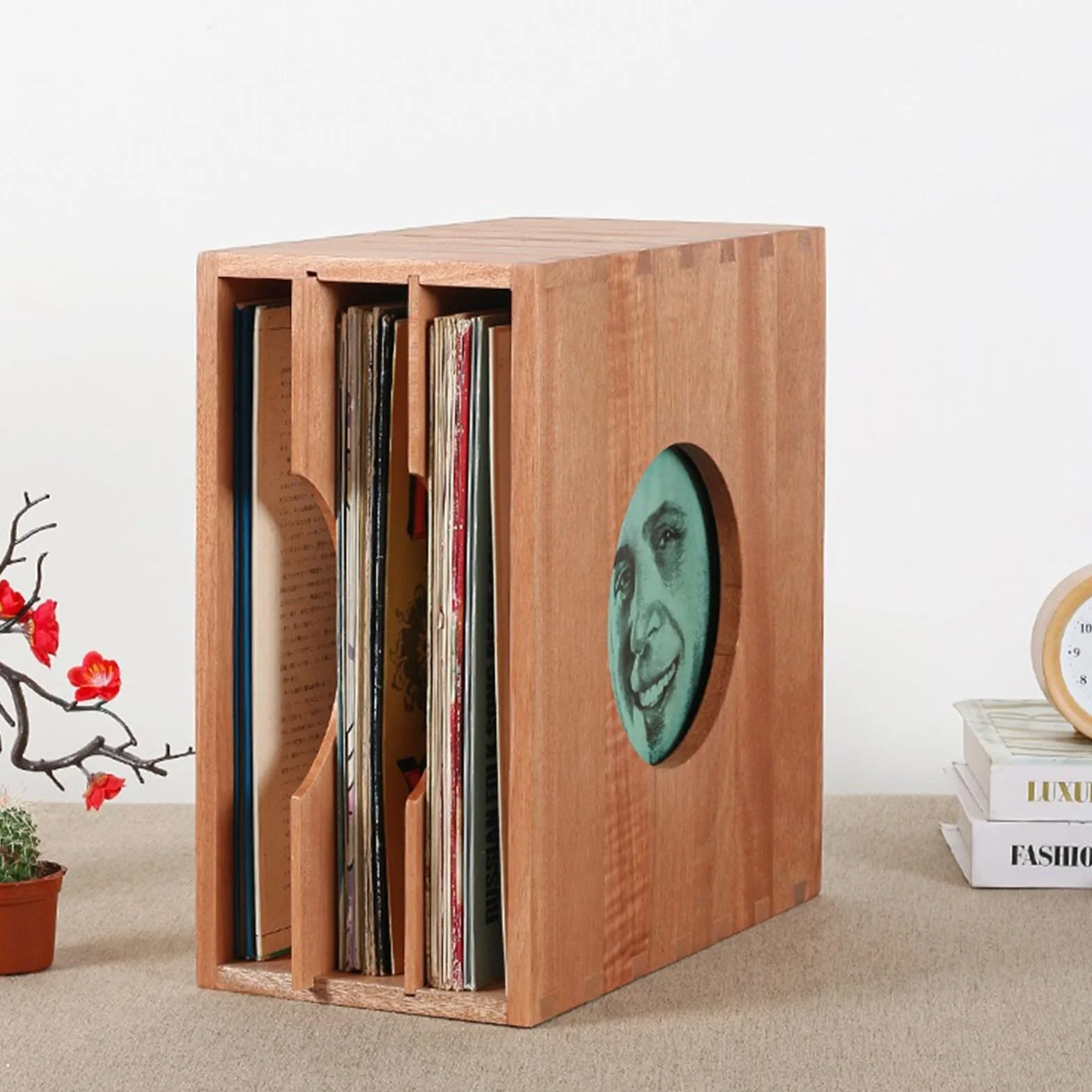 przechowywanie płyt Stojak na płyty winylowe z litego drewna. 12-calowy stojak stare Pudełko CD. Szafka ekspozycyjna stojak na płyty CD