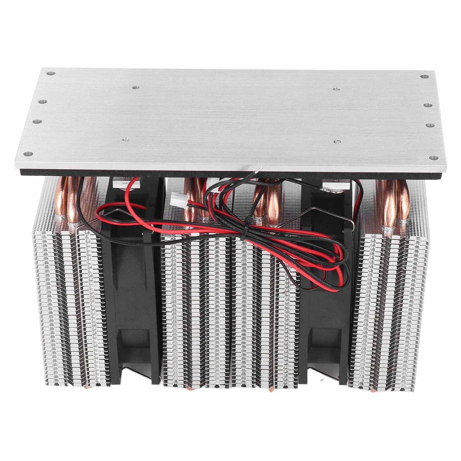 Półprzewodnikowy Układ Chłodzenia, Radiatory Moduł Chłodnicy Chłodniczej, Dwurdzeniowe Urządzenie Chłodzące Powietrzem 12 V 240 W Stop Aluminium ABS do Półprzewodnikowego Układu Chłodzenia