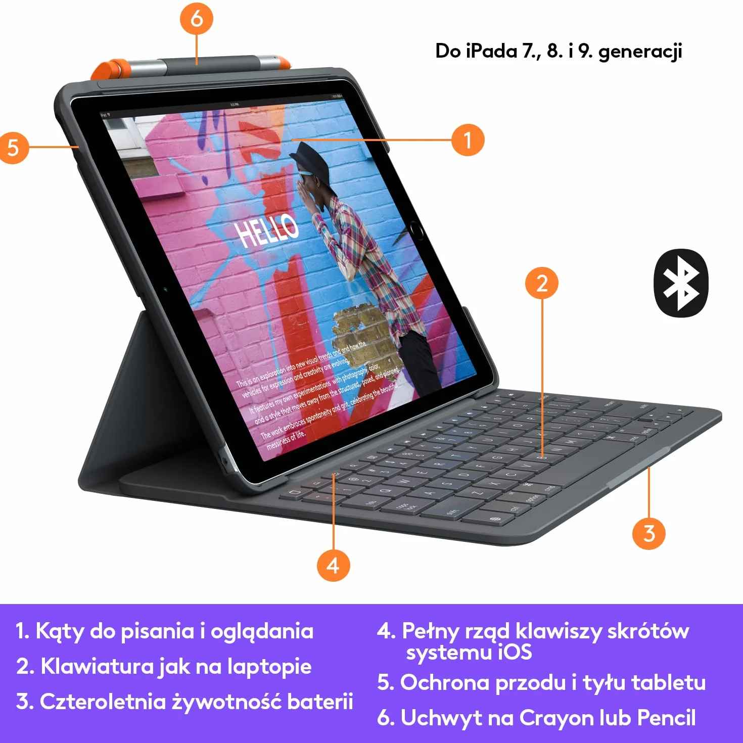 Logitech Slim Folio for iPad - UK QWERTY