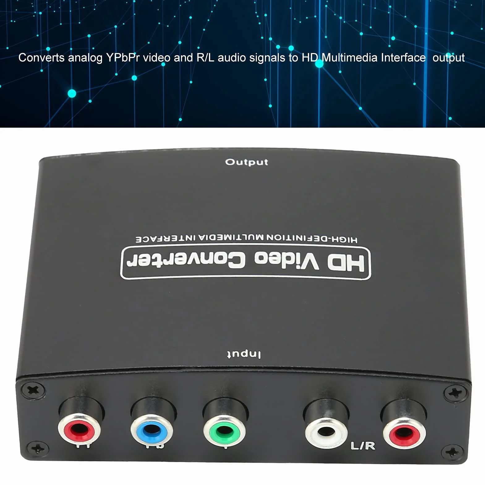 Konwerter YPbPr na HDMI 1080P Audio Wideo do HDTV Monitor DVD