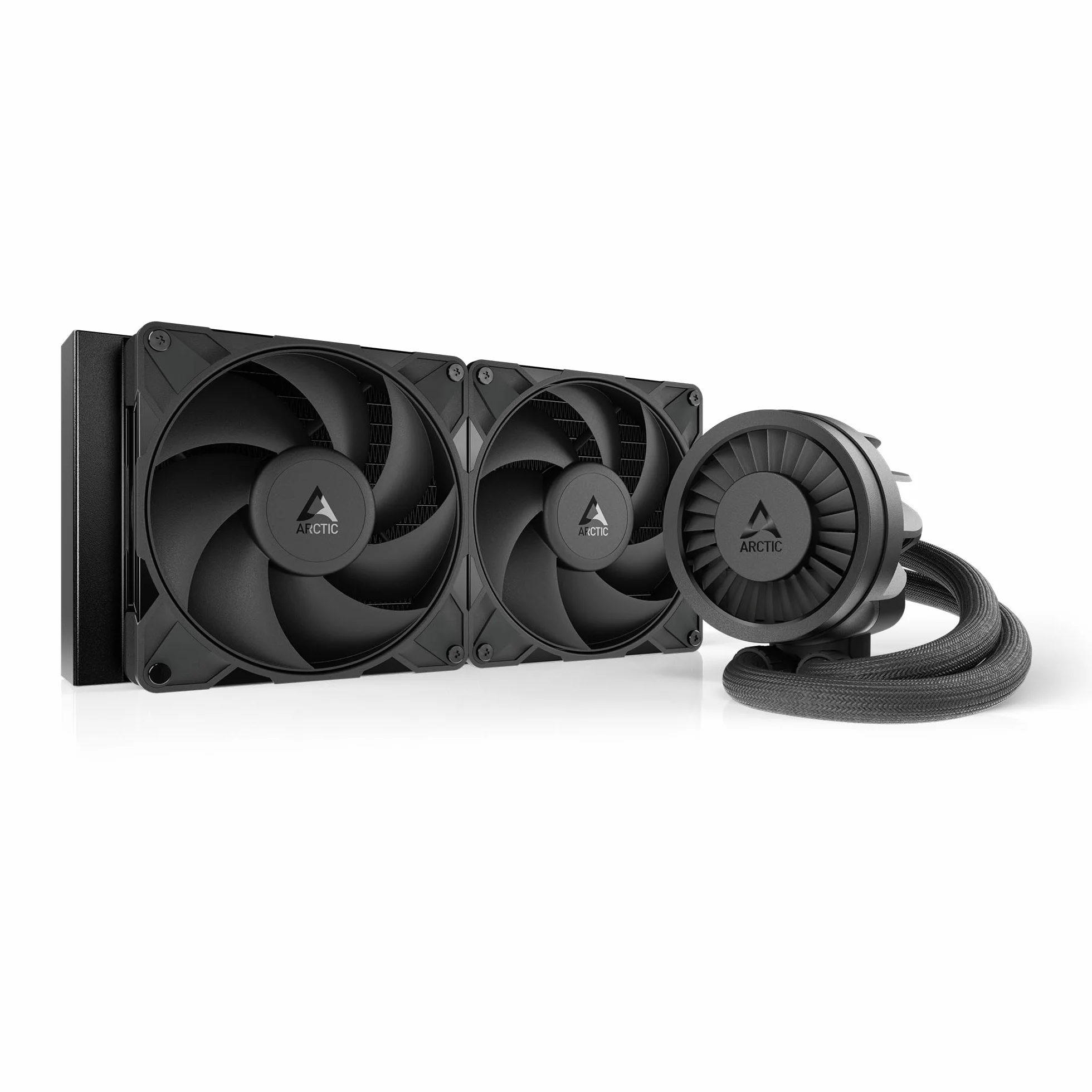 ARCTIC Liquid Freezer III Pro 280 - Chłodnica Procesora AIO, 2 x 140 mm Chłodzenie Wodne, Grzejnik 38 mm, Pompa PWM, Wentylator VRM, AMD AM5/AM4, Intel LGA1851/1700 Ramka Stykowa - Czarny