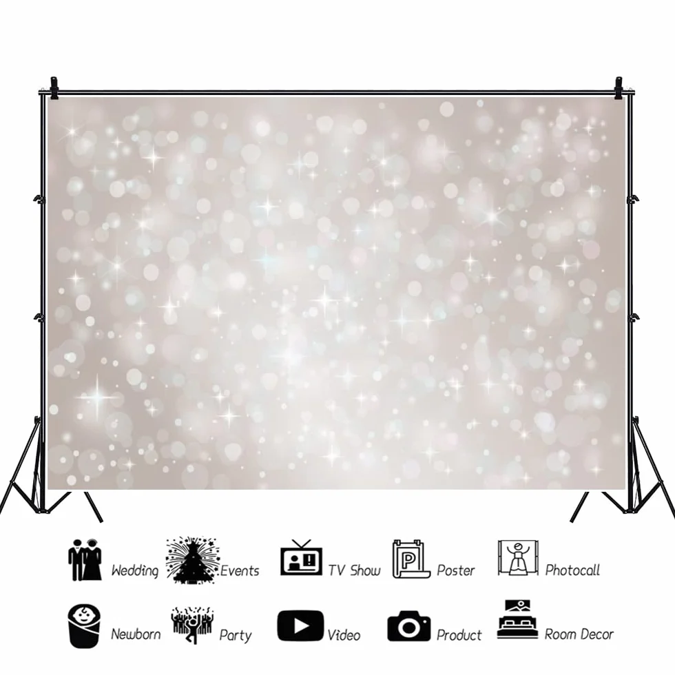 YongFoto Winylowe tło fotograficzne bokeh aureola brokatowe cekiny błyszczące plamy romantyczne tło fotograficzne do sesji zdjęciowych na imprezę dzieci osobisty portret rekwizyty do studia fotograficznego