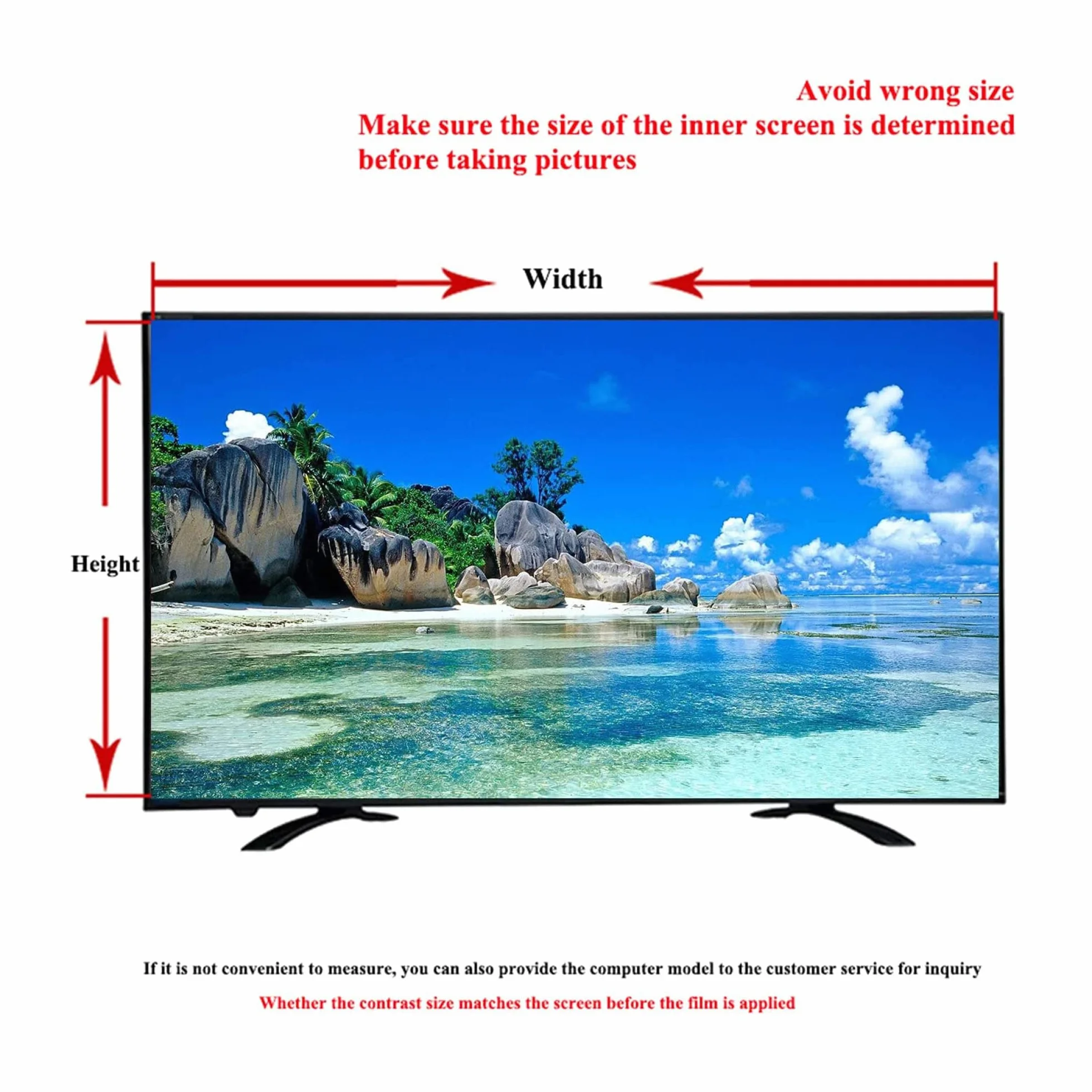 Osłona ekranu telewizora Smart TV Folia ochronna na ekran telewizora 50 cali, matowy filtr do telewizorów LCD LED 4K OLED QLED HDTV(50in 1095x616mm)