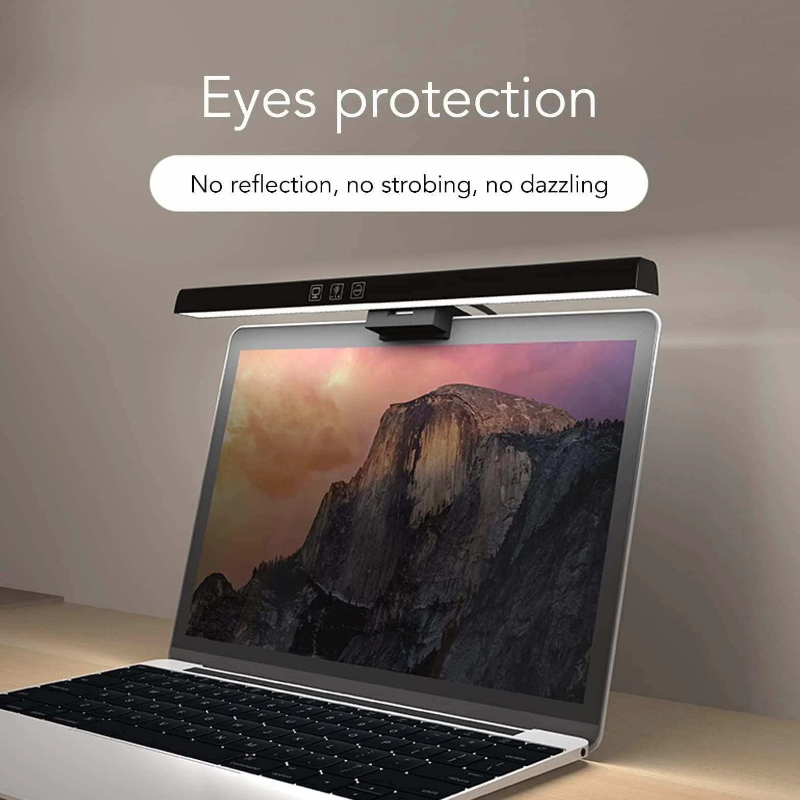 Pasek świetlny Monitora Sterowanie Dotykowe USB C, 3 Tryby Kolorów, Odliczanie Czasu, Lampa na PC Office