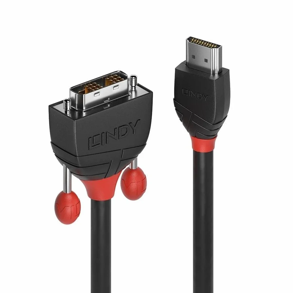 LINDY 36271 kabel HDMI do DVI, Black Line