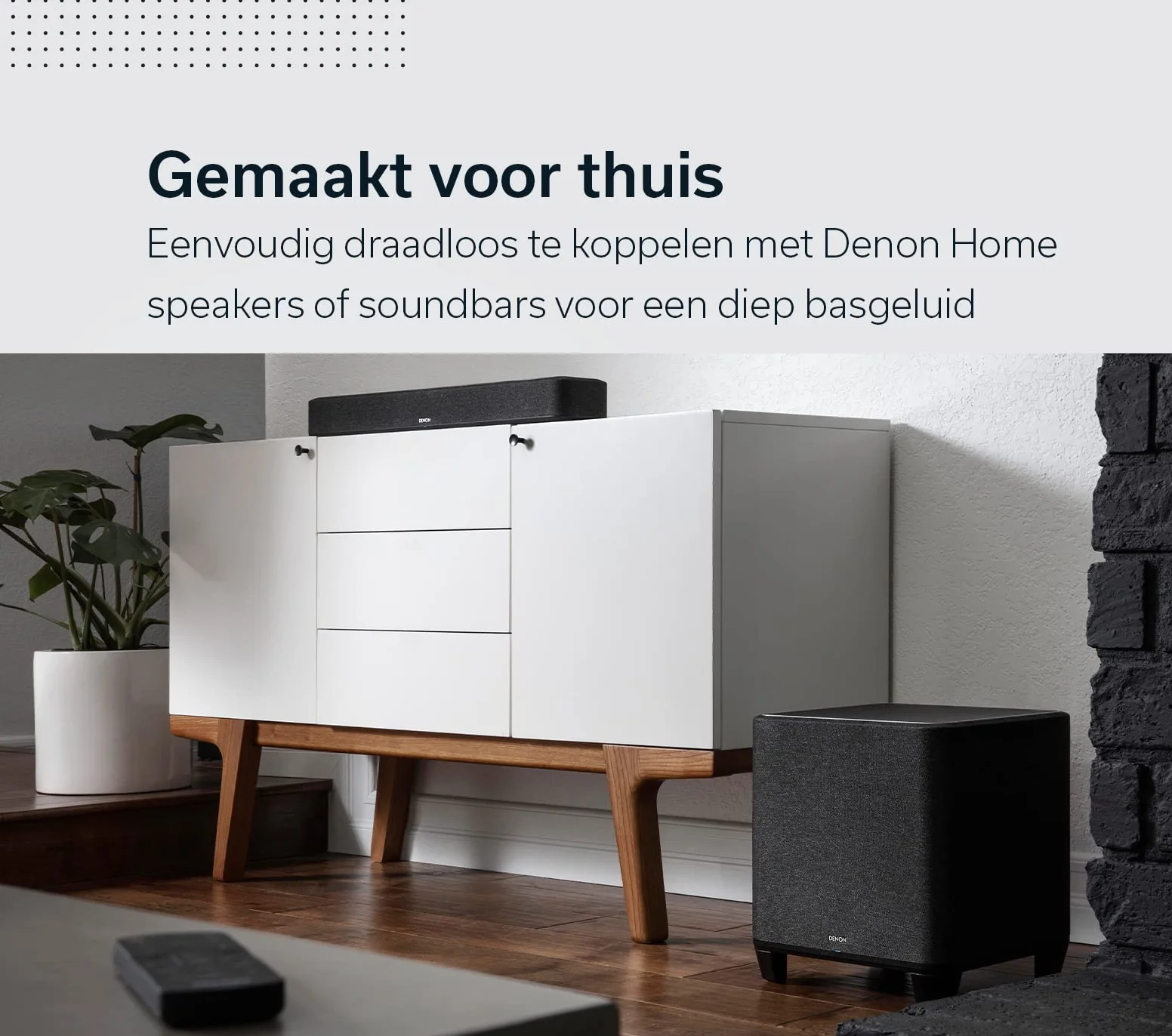 Denon Home DENONHOMESUBBKE2 Subwoofer, Czarny, 8"