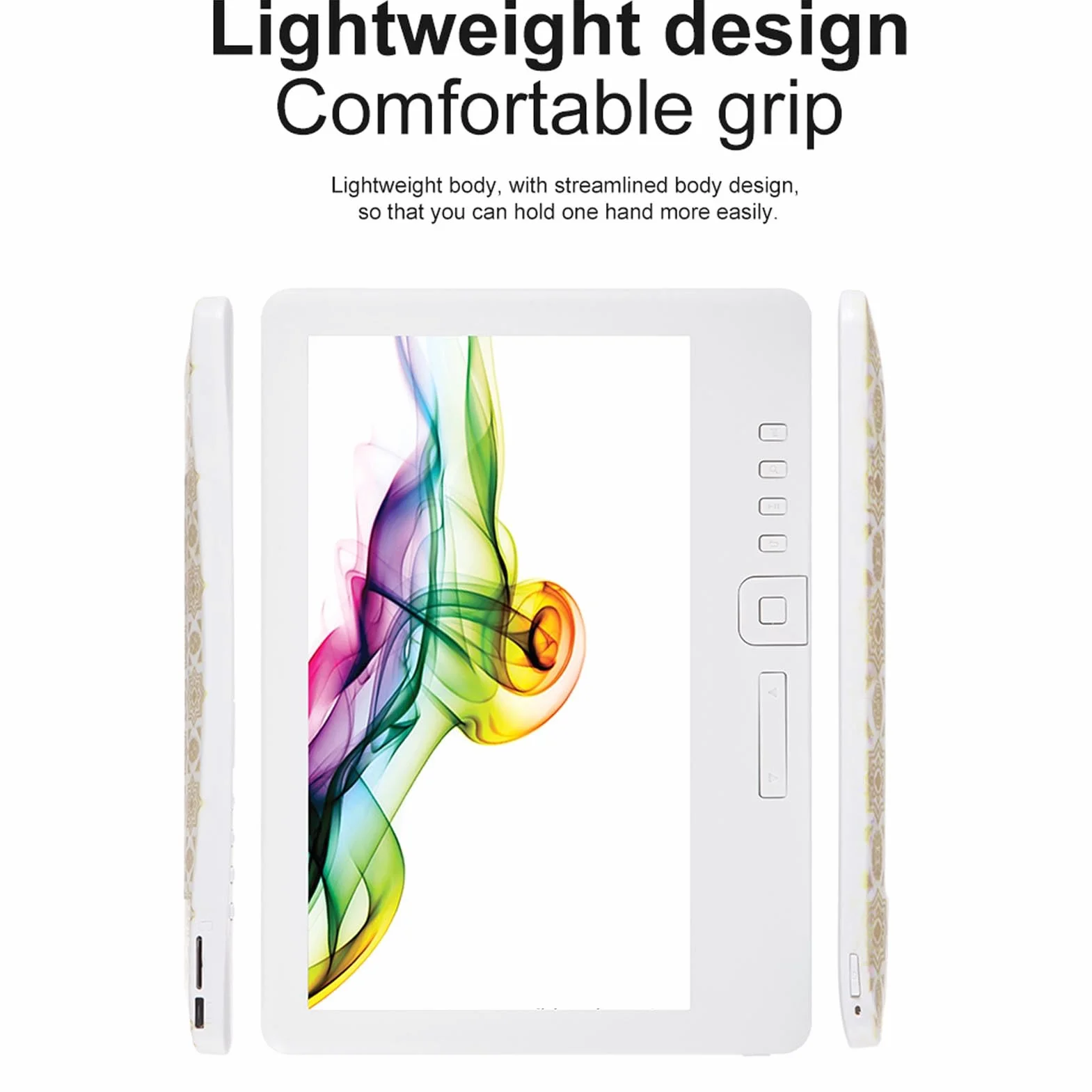 Topiky E Reader 7-calowy, Czytnik E-booków z Dużym Ekranem E-Ink, Inteligentna Notatka Papierowa Biorąc Tablet z ochroną Ekranu i Słuchawki, 16: 9 Ekran E KSIĄŻKI KSIĄŻKI (16G)