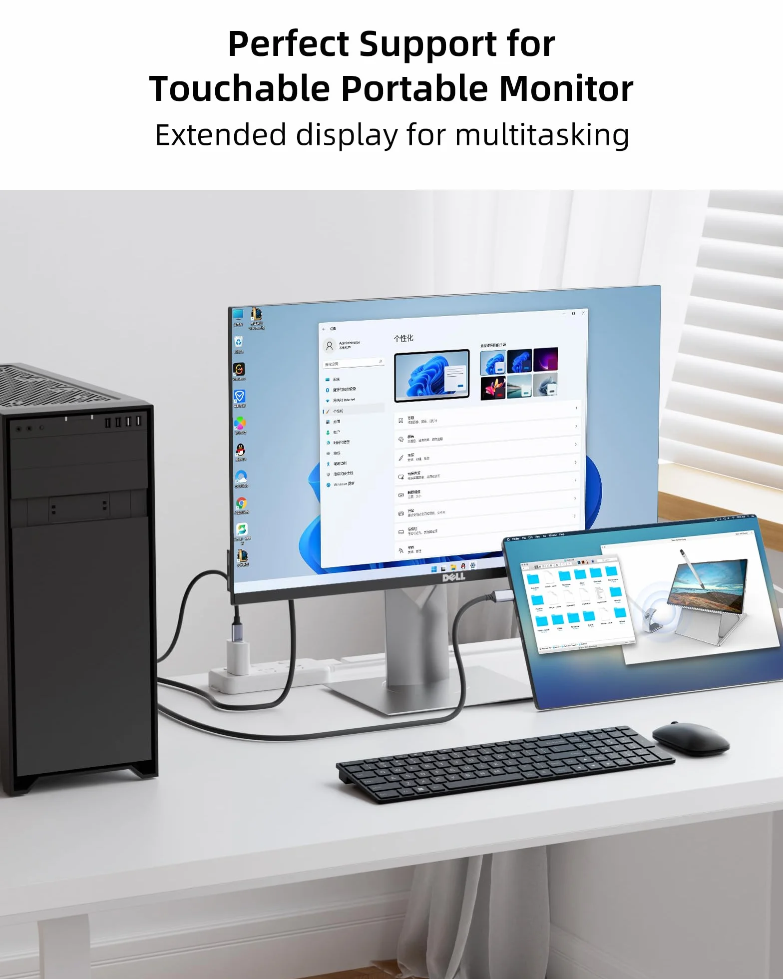 fairikabe Kabel HDMI na USB C, 4K 60 Hz, źródło HDMI i zasilacz do wyświetlacza USB C, konwerter do Xbox PS5, stacja dokująca Steam Deck do Apple Studio Display, Nreal, Xreal, Xreal Beam, Rayneo