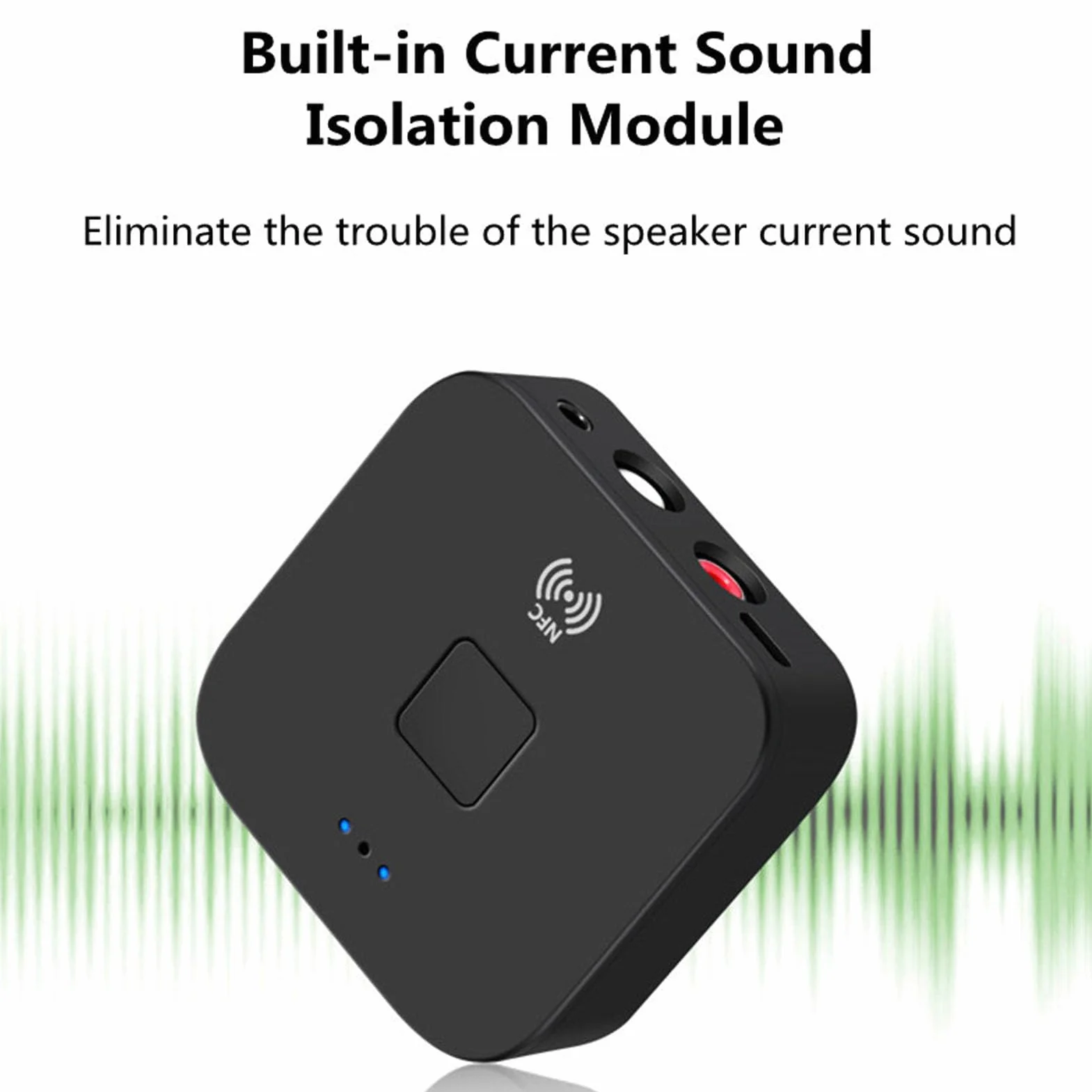 Adapter Odbiornika Audio Bluetooth 5.0, Bezprzewodowy Odbiornik Bluetooth NFC z Zestawem Głośnomówiącym do Systemu Dźwiękowego Strumieniowego Przesyłania Muzyki