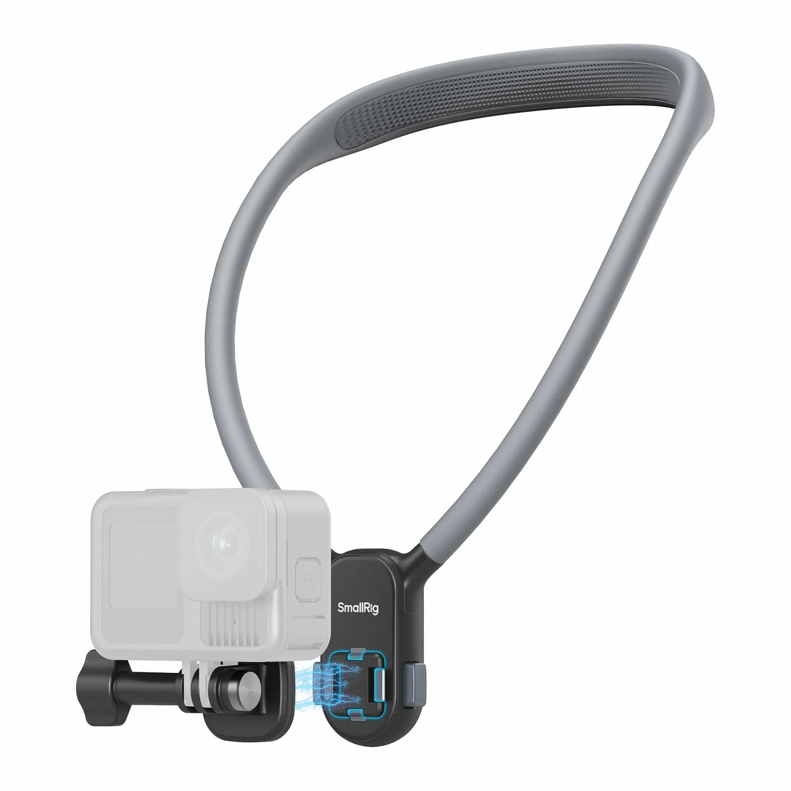 SMALLRIG Magnetyczny uchwyt na szyję do kamery sportowej, przycisk szybkiego zwalniania jednym kliknięciem i ergonomiczna, dla GoPro Hero 12/11/10/9, dla DJI Action 4/5, Ace Pro 2, 5126