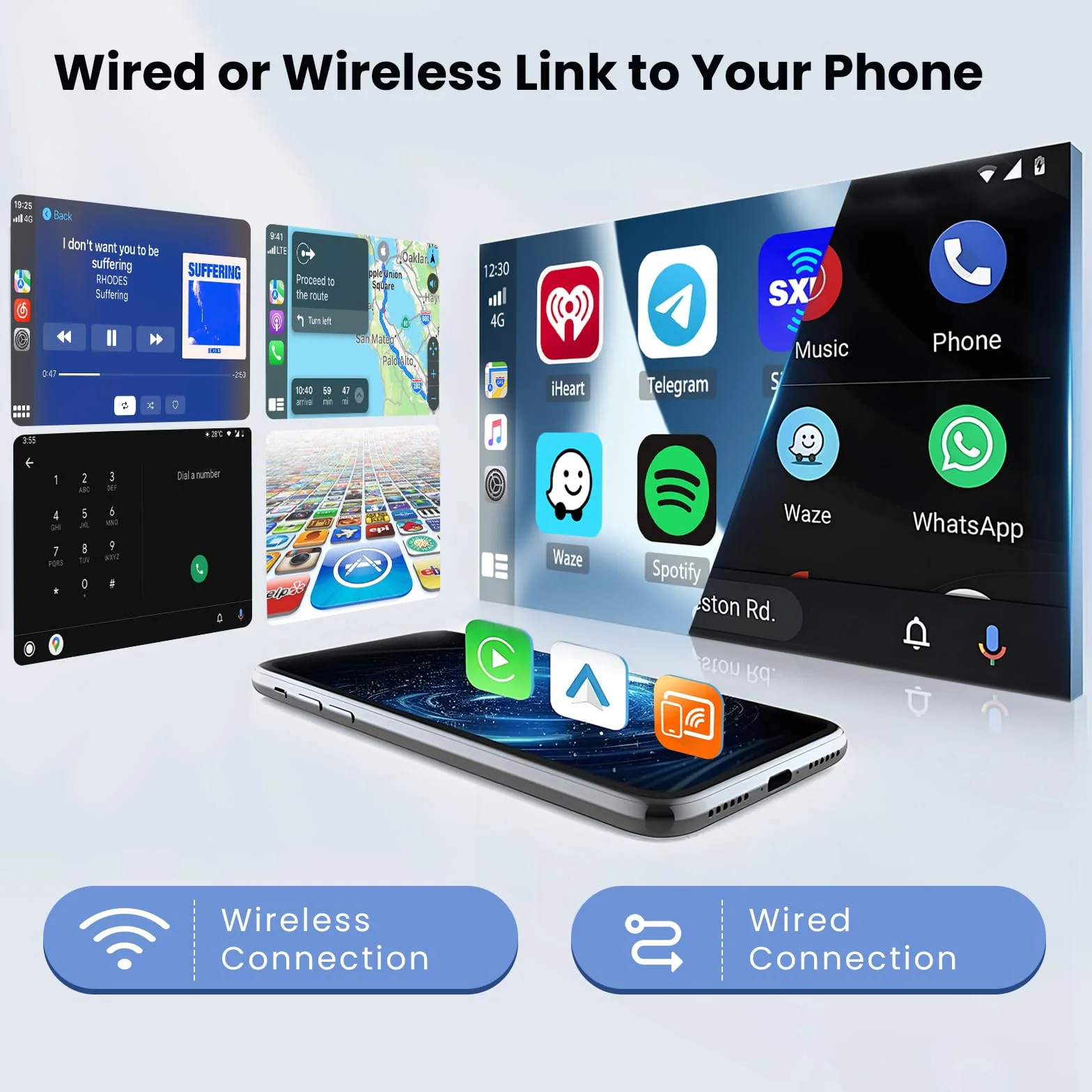 2 GB + 64 GB Android 13 radio samochodowe do Ducato 3/Peugeot Boxer 2/Citroen Jumper 2 2011-2022, radio bezprzewodowe CarPlay z systemem Android Auto zestaw głośnomówiący 9" z nawigacją, kamera