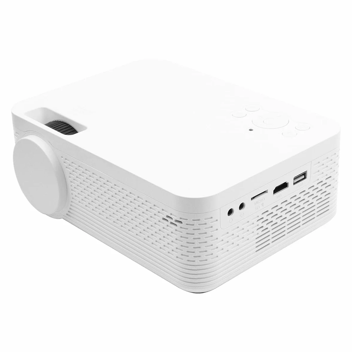 POFET Mini projektor, przenośny projektor telefoniczny, obsługa 1080p Full HD, projektor kina domowego, mały projektor wideo, kompatybilny z HDMI, smartfonem, tabletem, komputerem, telewizorem