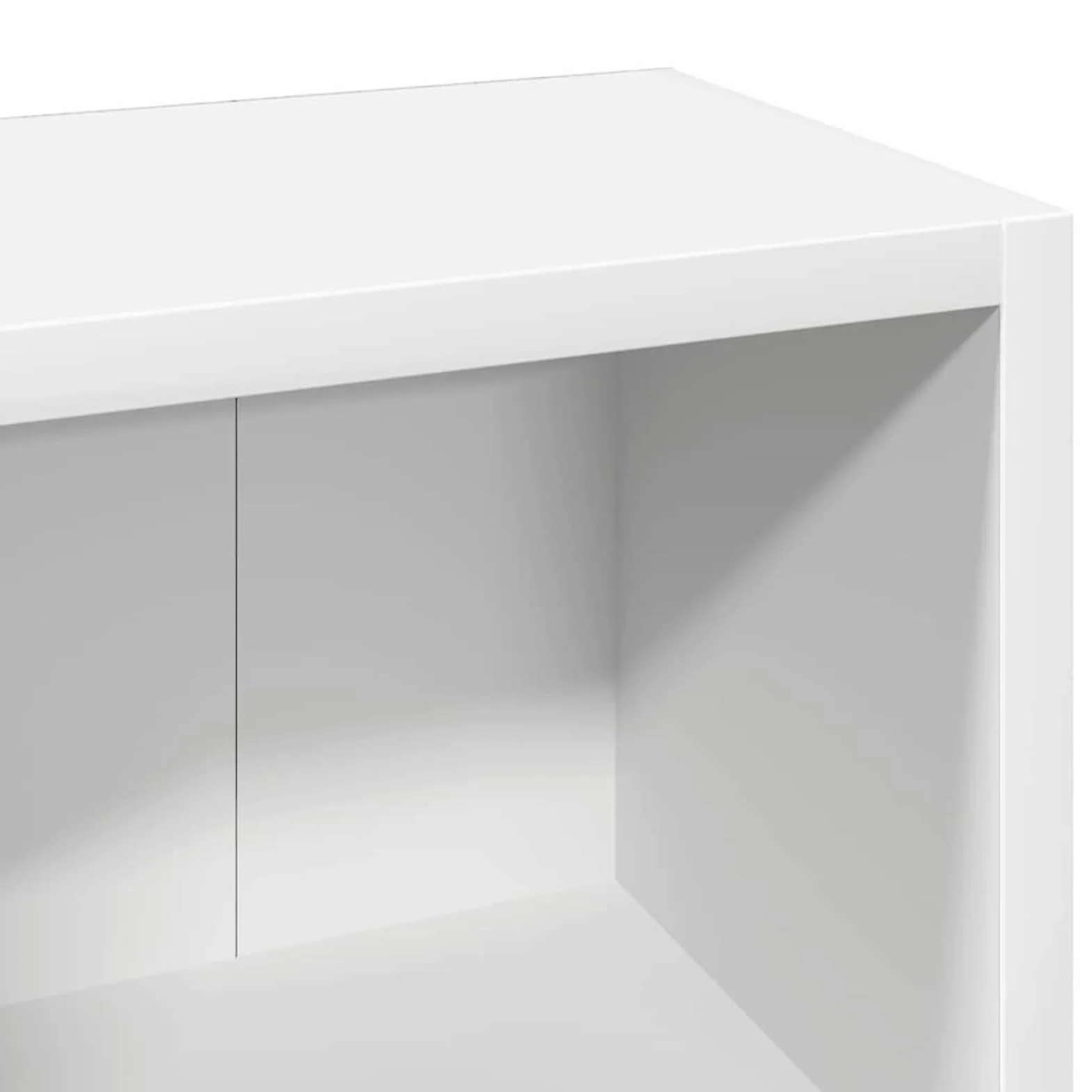 Regał na płyty CD, zestaw 2 szt. – pionowy system sortowania płyt CD z materiału drewnopochodnego, biały, 21 x 16 x 93,5 cm, do kolekcji muzyki w salonie lub biurze