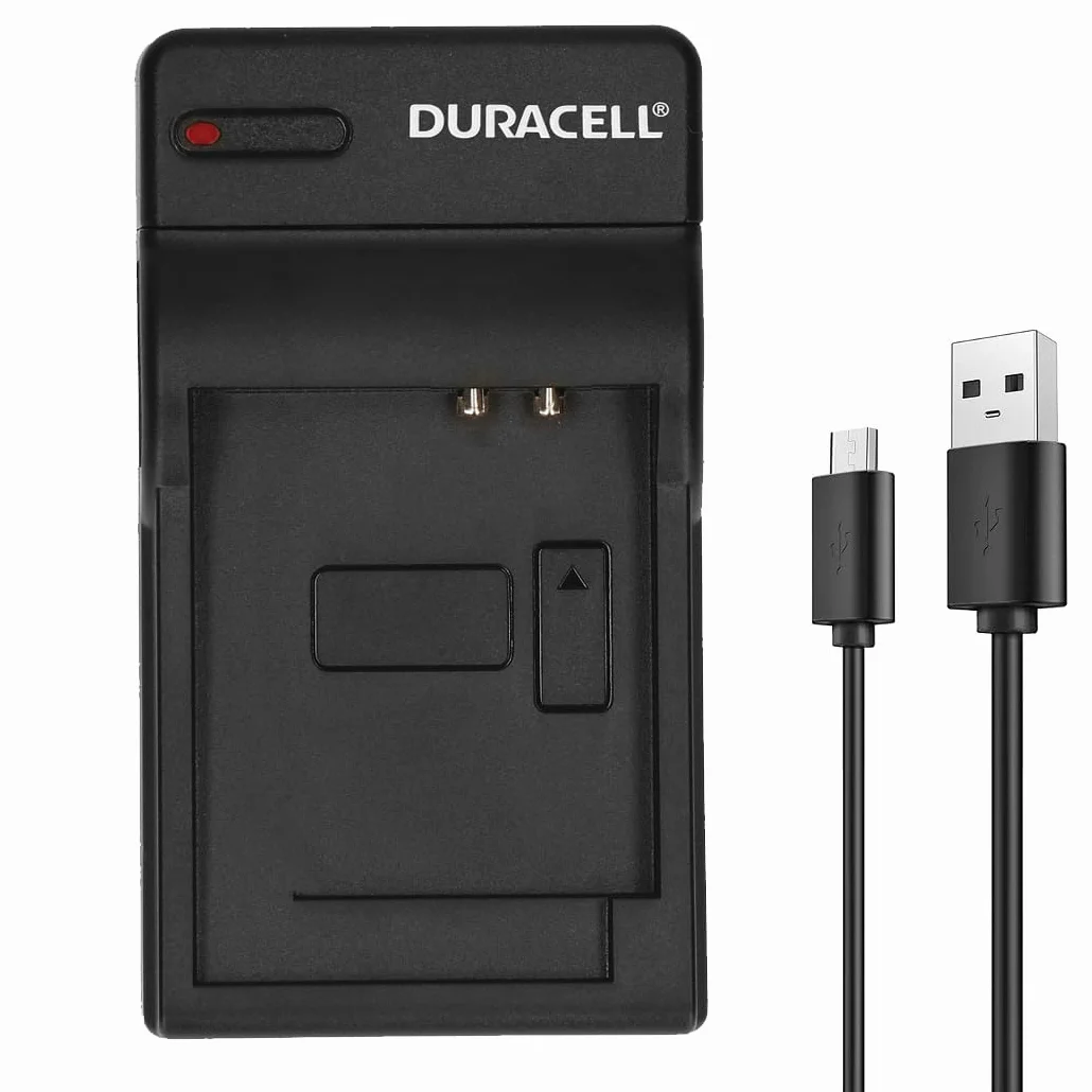 Duracell DRS5963 Ladegerät mit USB Kabel, Black