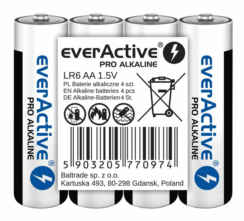 Everactive Aa LR06 Bateria, Srebrny, 40 Sztuk
