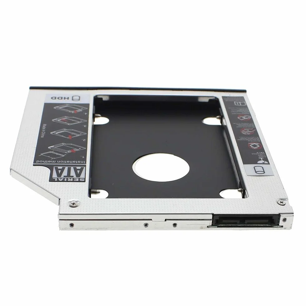 RGBS 9,5 mm SATA na SATA 2. HDD HD dysk twardy Caddy etui do ASUS ACER HP Dell Benq Sony uniwersalny laptop CD/DVD-ROM optyczna wnęka