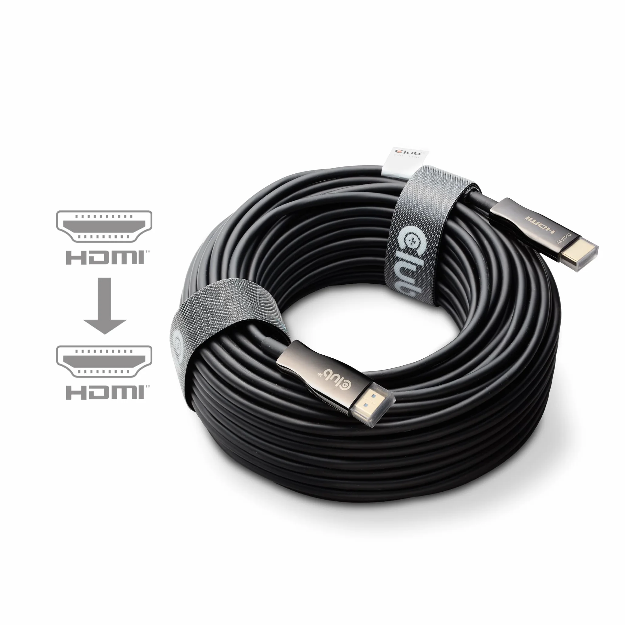 Club3D CAC-1394 HDMI Hybrid AOC kabel 8K60Hz/4K120Hz 100m