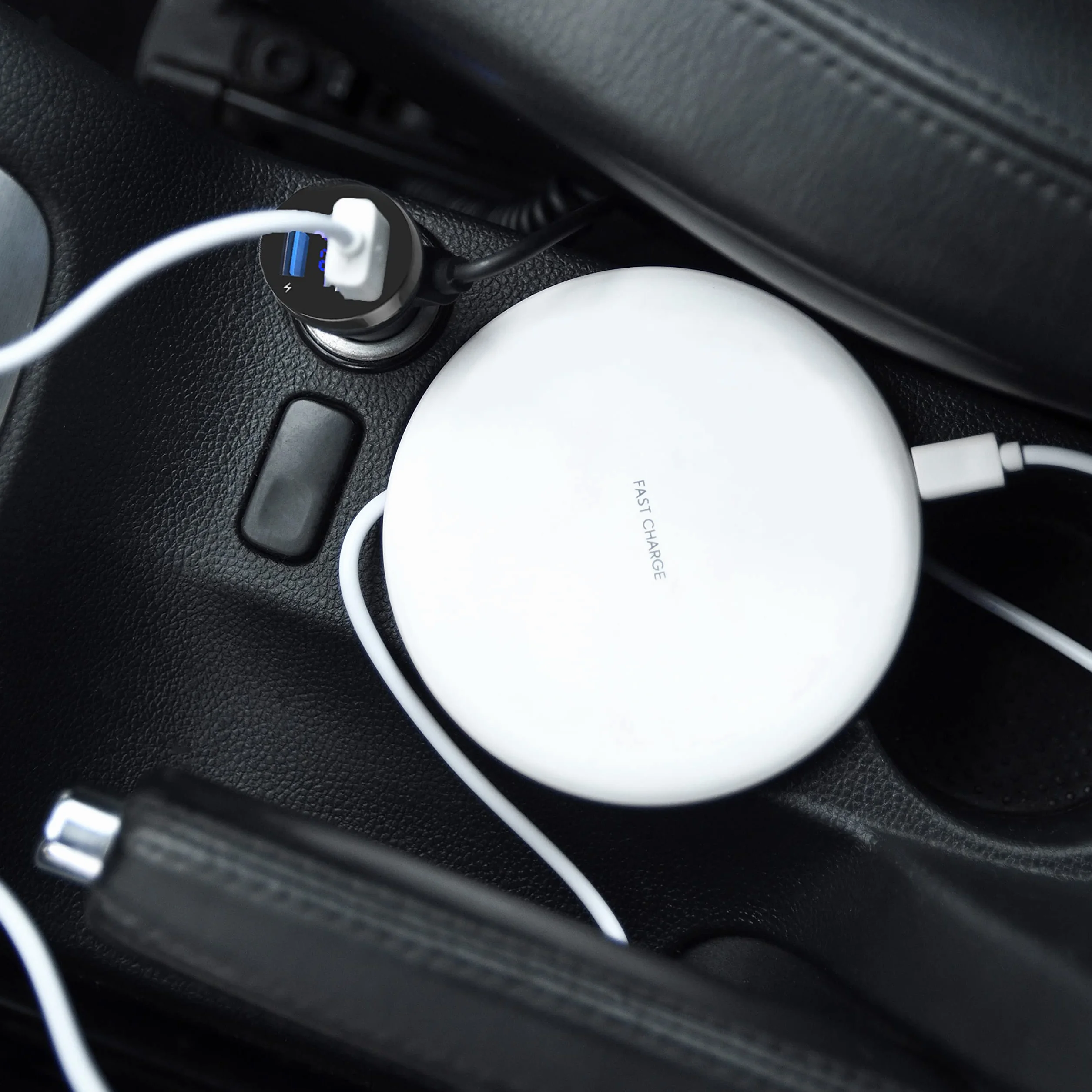 Retoo Adapter Bluetooth FM Samochodowy QC 3.0 Bezprzewodowy Ładowarka z Wyświetlaczem
