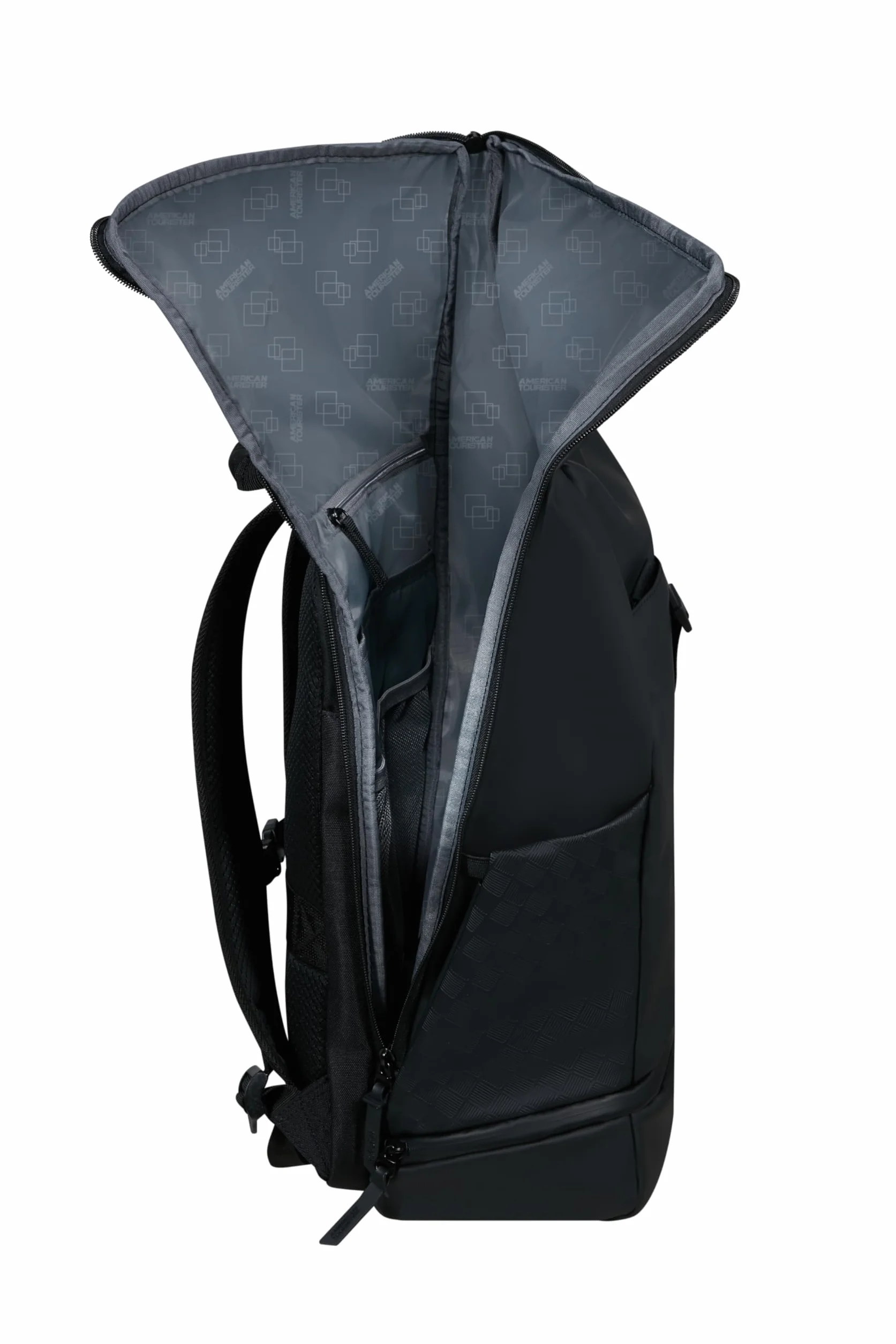 American Tourister Urban Tide - Rolltop Plecak na Laptopa 15.6", wodoodporny, z kieszenia na buty/ubrania, do biura, szkoly & uczelni - Czarny