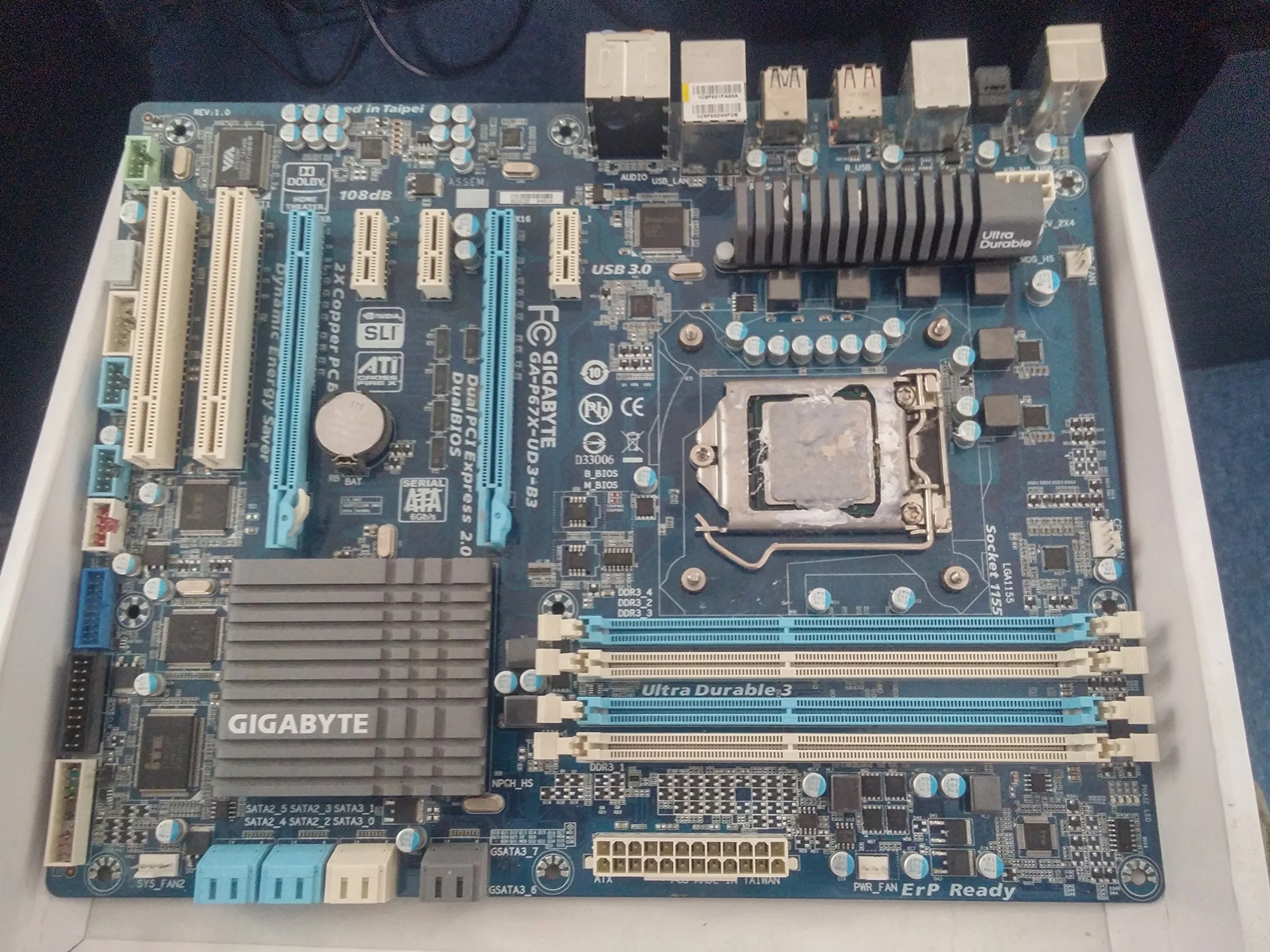 Gigabyte GA-P67X-UD3-B3 Płyta główna (Dual, Intel, PC, Intel P67, Award, Marvell 88SE9172)