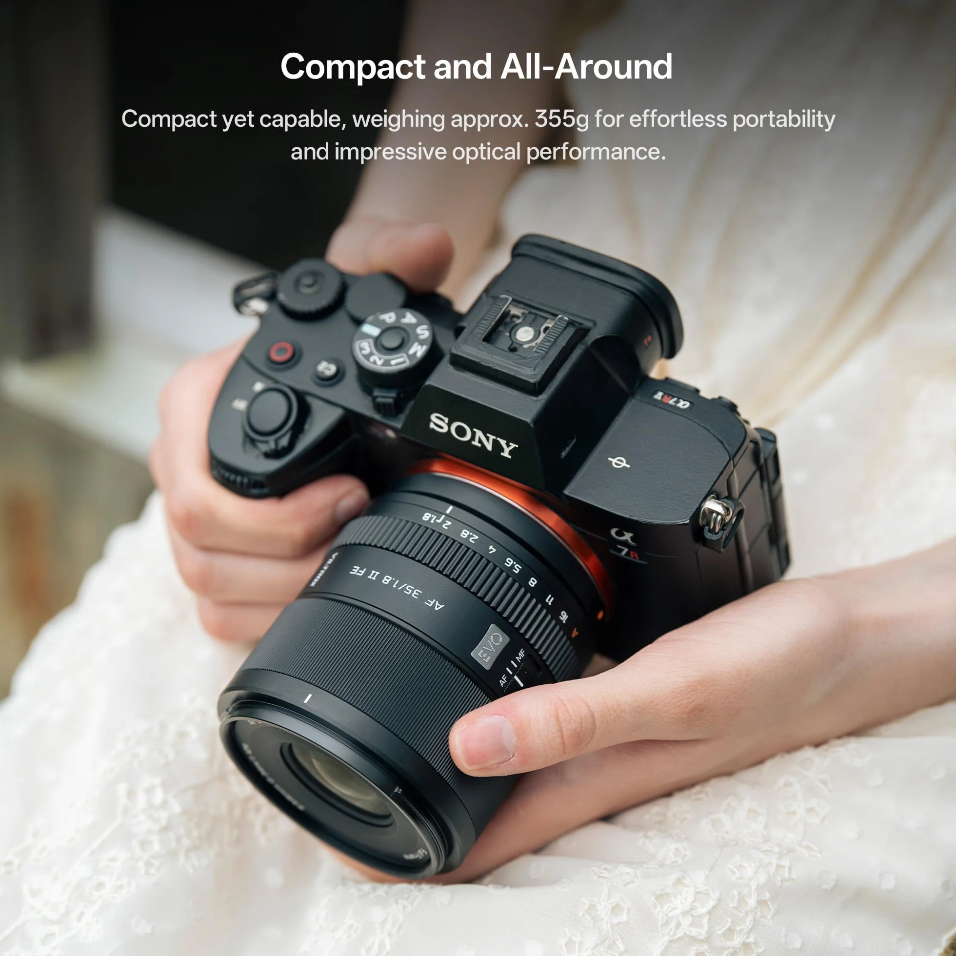 VILTROX 35 mm F1.8 f/1.8 II FE Pełnoklatkowy duży otwór szerokokątny obiektyw autofokusa kompatybilny z aparatami bezlusterkowymi Sony E-Mount Alpha a7 a7II a7III a7R a7RII a7RIII a7RIV a7S a7SII a9