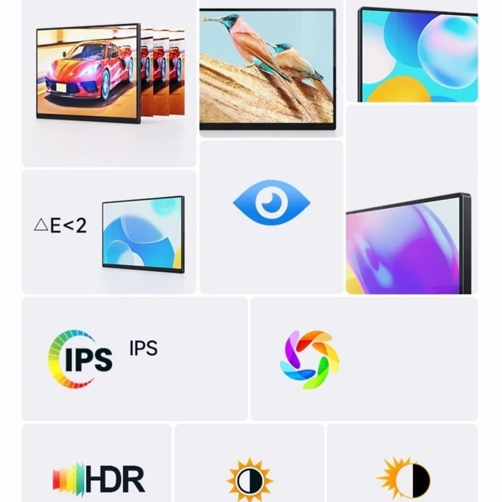 Przenośny monitor do laptopa 3840 * 2400 100% SRGB 60Hz przenośny wyświetlacz mobilny konsola do gier zewnętrzny drugi ekran Przenośny monitor do gier