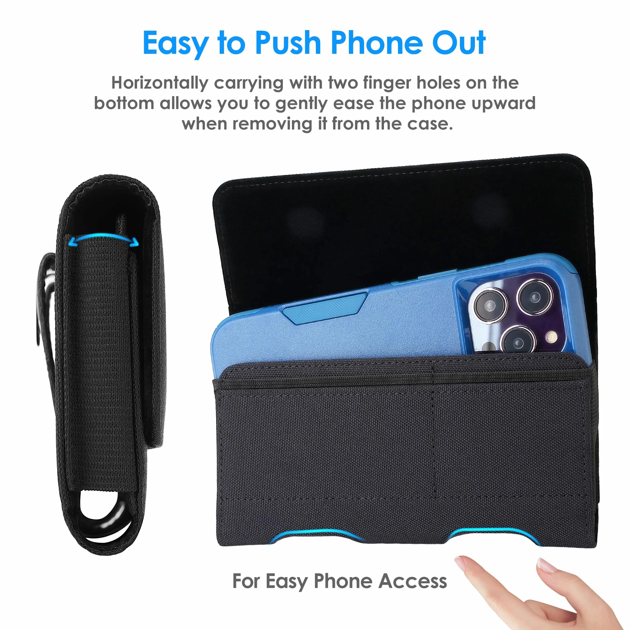 BECPLT Etui na telefon Galaxy S25 Ultra 5G, Galaxy S24 Ultra S23 Ultra 5G S22+ 5G S21 Ultra 5G nylonowy futerał na pasek z klipsem/pętelkami, pasek do Galaxy Note 20 Ultra S20+ S20 Ultra 5G