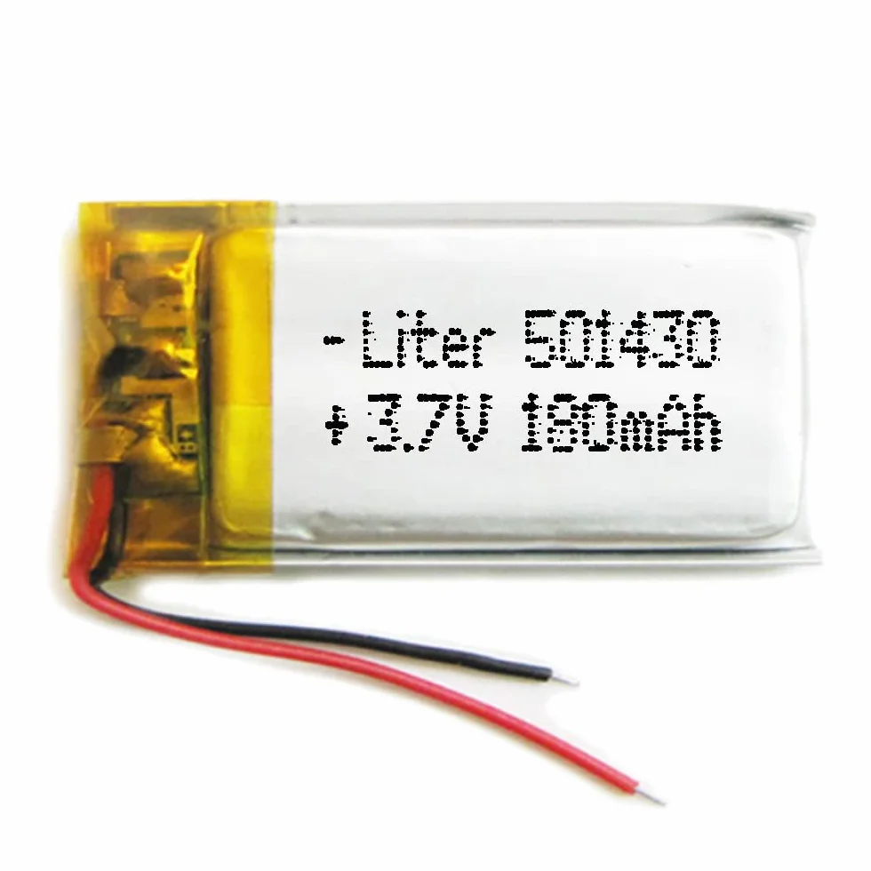Bateria LiPo 3.7V 180mAh 501430 1S 5C 32x14x5mm Akumulator litowo-polimerowy