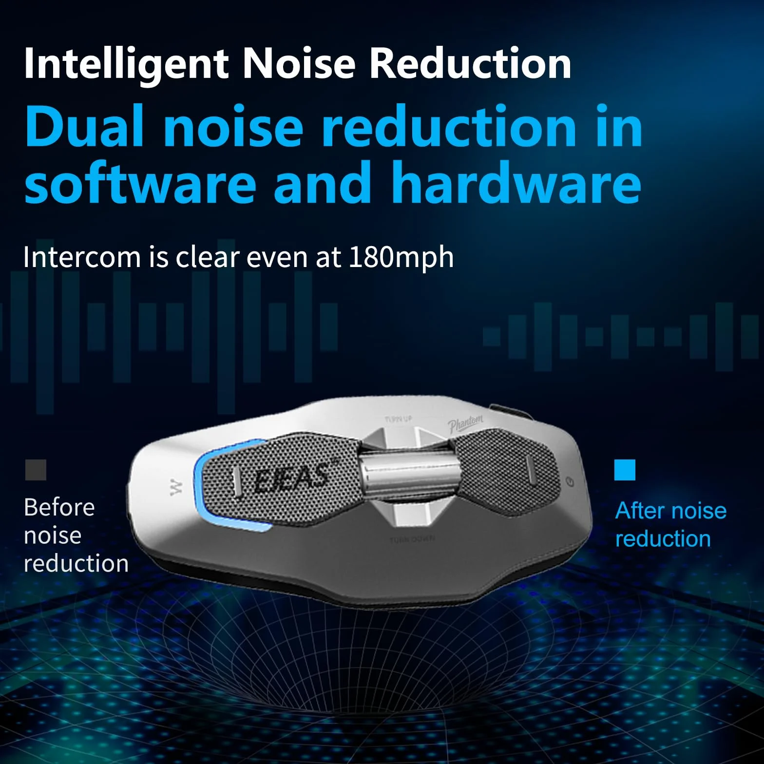 X10 kask motocyklowy zestaw słuchawkowy Bluetooth, 10 Riders Mesh 4.0, interkom motocyklowy, systemy komunikacji z udostępnianiem muzyki, podwójna redukcja szumów, asystent głosowy, IP67