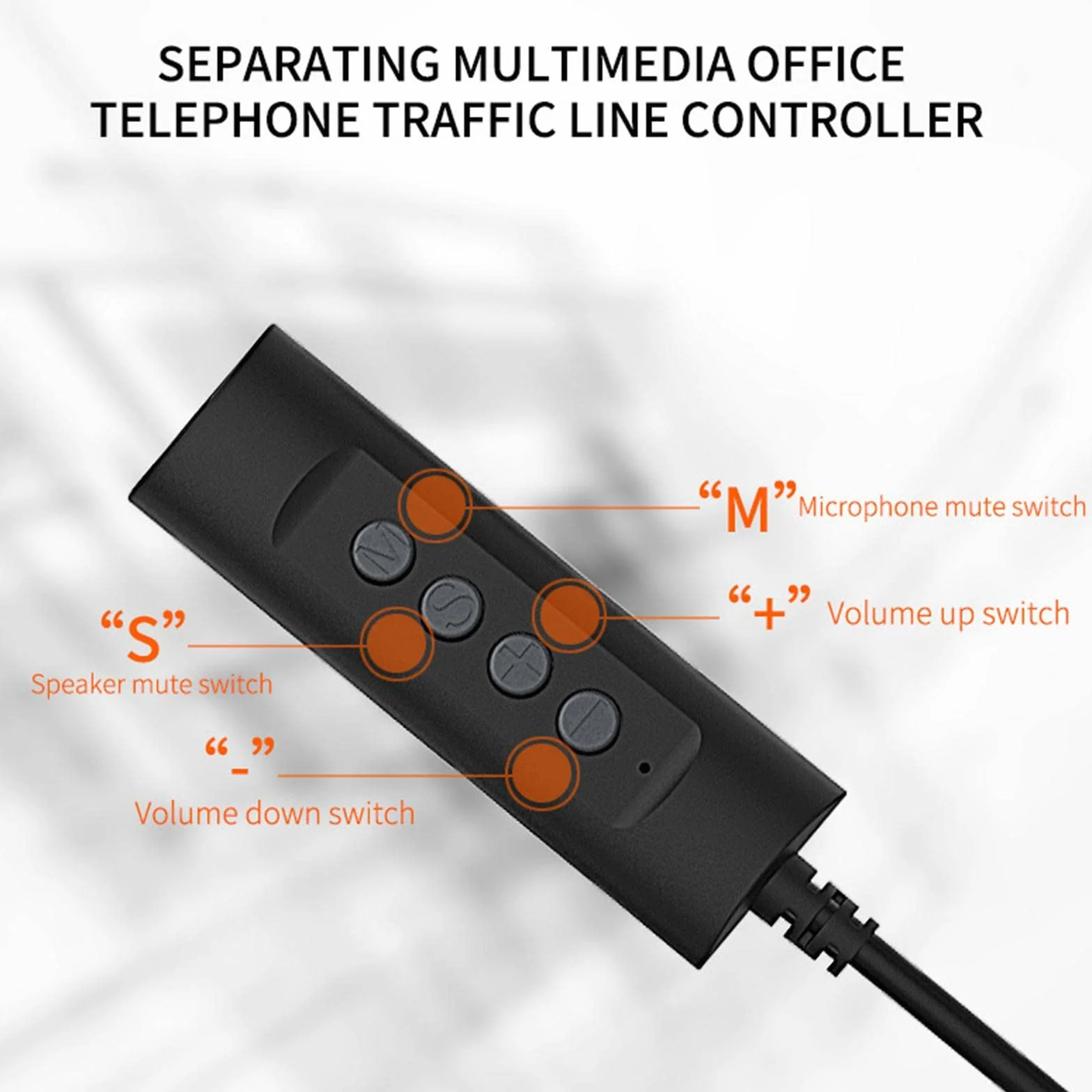 3 zestawy przewodowych słuchawek USB z mikrofonem do szkoły biura Call Center Business czarne 6,5 x 6,0 x 2,4 cala