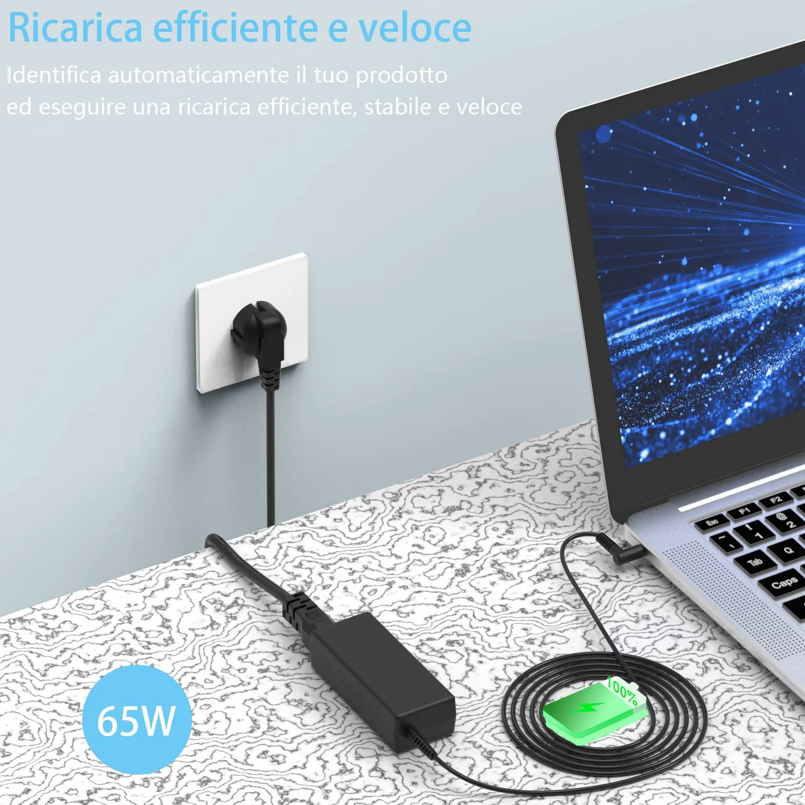 Ładowarka hp Zasilacz 65 W 19,5 V 3,31 A do Stream 11 13 14, Probook 430 440 450 455 470, Spectre, 215 240 250 255 G2, Elitebook, Pavilion
