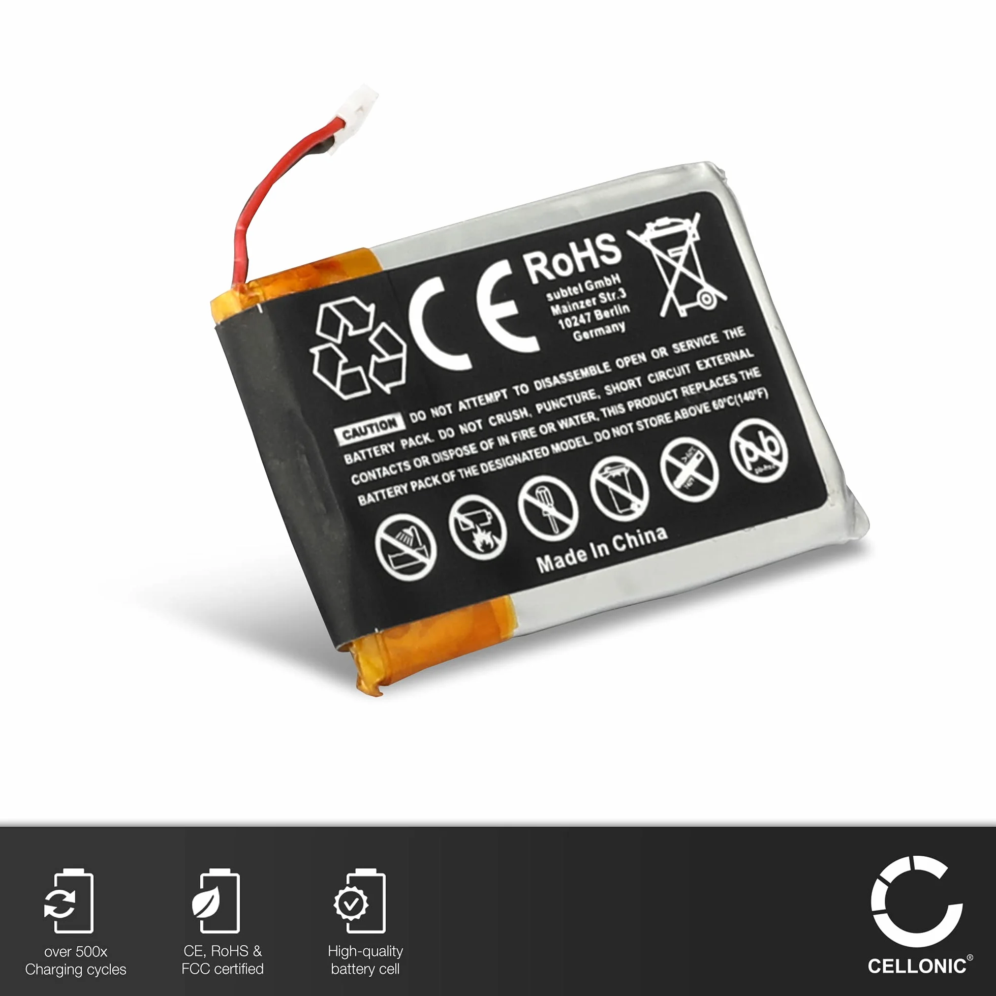 CELLONIC® Akumulator kompatybilny z Garmin Approach S60 Fenix 5 Fenix 5X 230 mAh