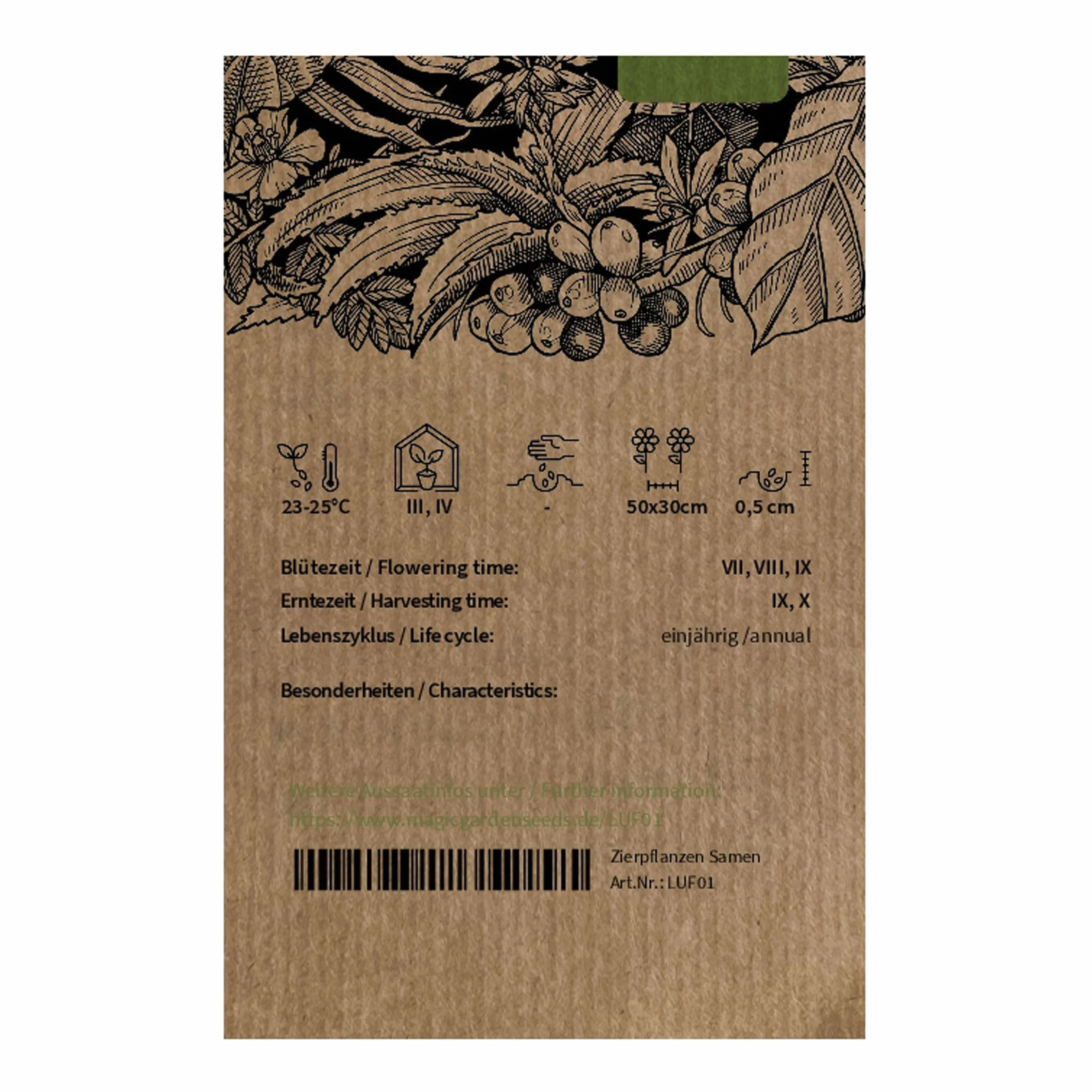 Luffa (Luffa cylindrica) - około 5 nasion