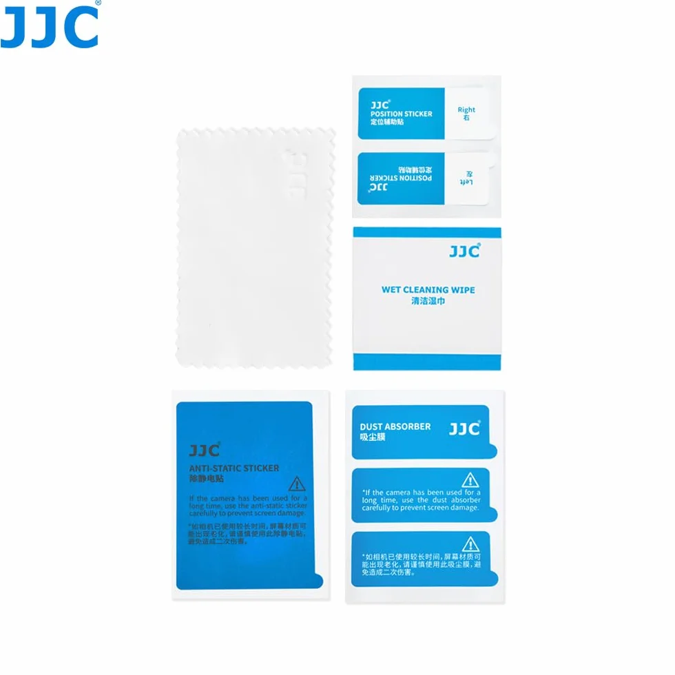JJC Osłona ze szkła hartowanego o grubości 0,3 mm, kompatybilna z aparatem bezlusterkowym Ricoh GRIV, GR IV, GR4, osłona ekranu 9H, ochrona przed kurzem, zarysowaniami, odciskami palców