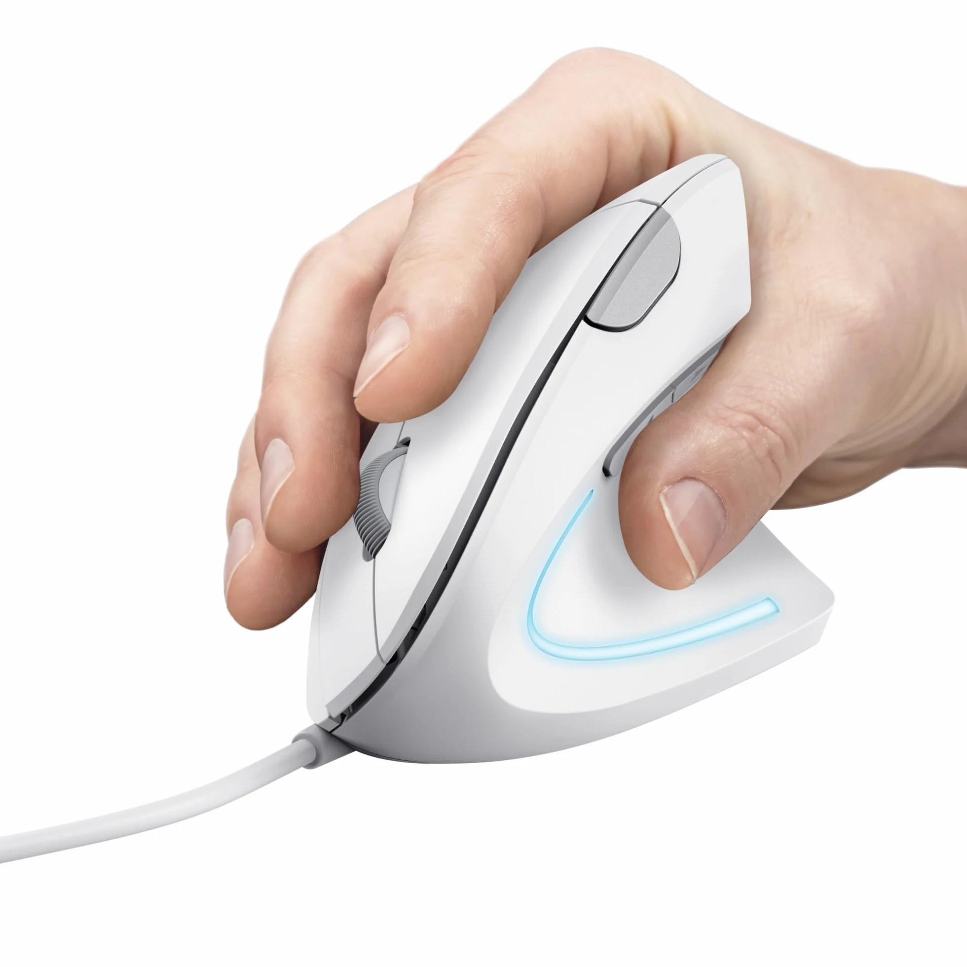 Verto Ergonomiczna mysz przewodowa pionowa LED 1000-1600 DPI 6 przycisków USB 1,5 m