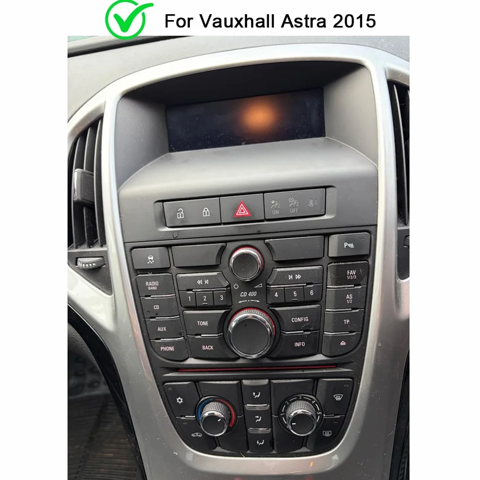 BYNYXI 24.6 cm 4 GB + 64 GB bezprzewodowe i przewodowe radio samochodowe kompatybilne z Vauxhall Astra, Buick Excelle, Android 14, nawigacja GPS, Wi-Fi, Bluetooth, radio MP3, sterowanie głosem, ekran