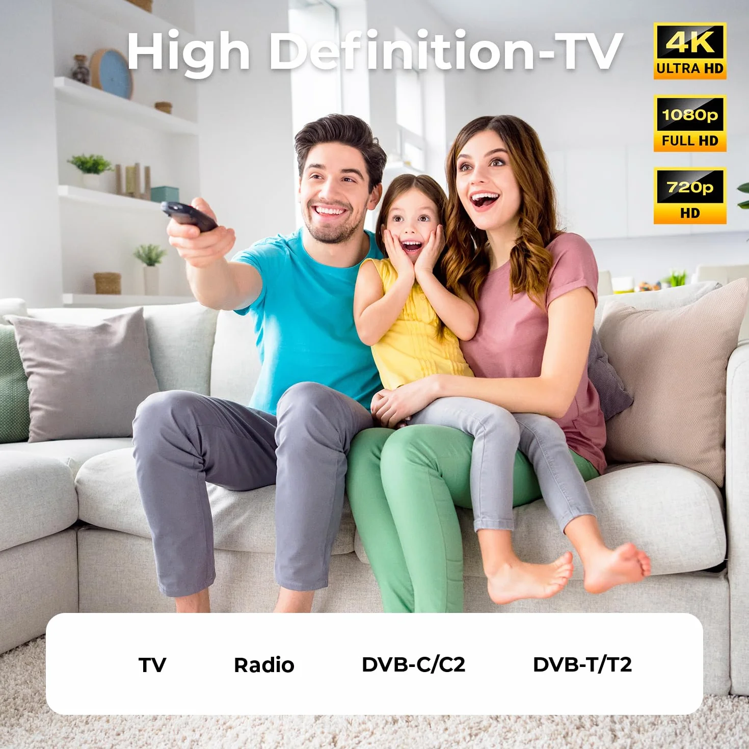 deleyCON 2m 4K TV Kabel Antenowy Koncentryczny Kabel TV HDTV FULL HD - Wtyk IEC na Gniazdo IEC - Metalowe Wtyki - Analogowy Cyfrowy - Czarny