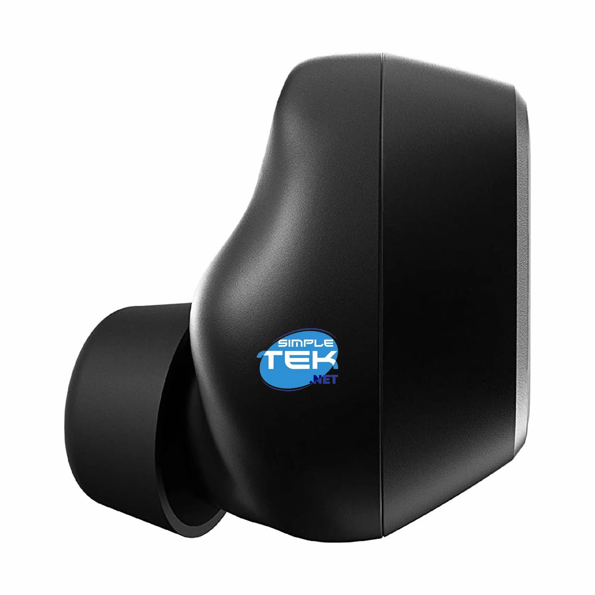 SIMPLETEK TWS bezprzewodowe słuchawki do gier 1D/2D z Bluetooth 5.1, czas pracy 5h + 15 h etui, podwójny mikrofon, IPX5 - czarny