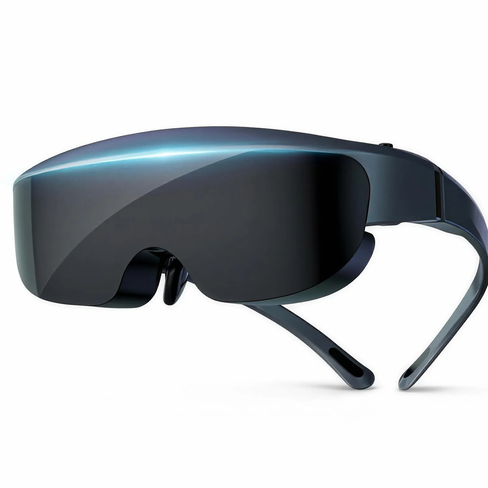 VBESTLIFE Inteligentne Okulary VR, 400-calowy Wirtualny Ekran HD z regulacją Krótkowzroczności 0-600°, Wyświetlacz OLED, Wbudowane Głośniki, Typ C do Kina i Gier Telefonicznych