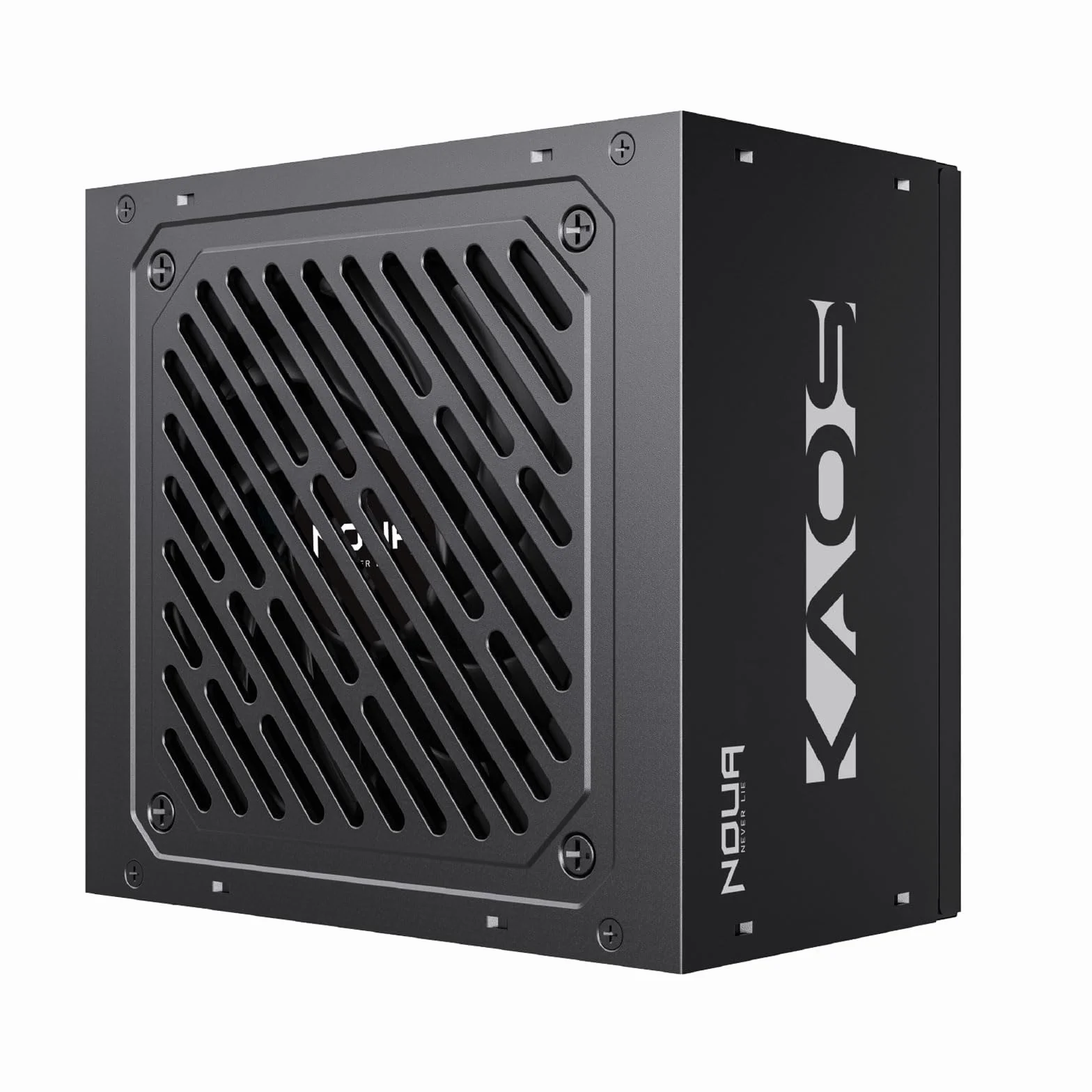 Noua Kaos 750W ATX Zasilacz do PC Gaming 750 W, spełnia 80 brązów, DC do DC, cichy wentylator 120 mm, aktywny PFC, płaskie kable