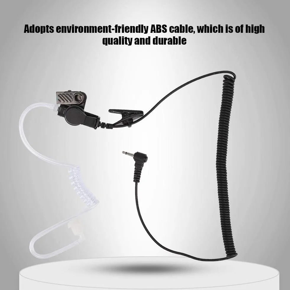 Słuchawki z wężem akustycznym 2,5 mm do radia walkie-talkie