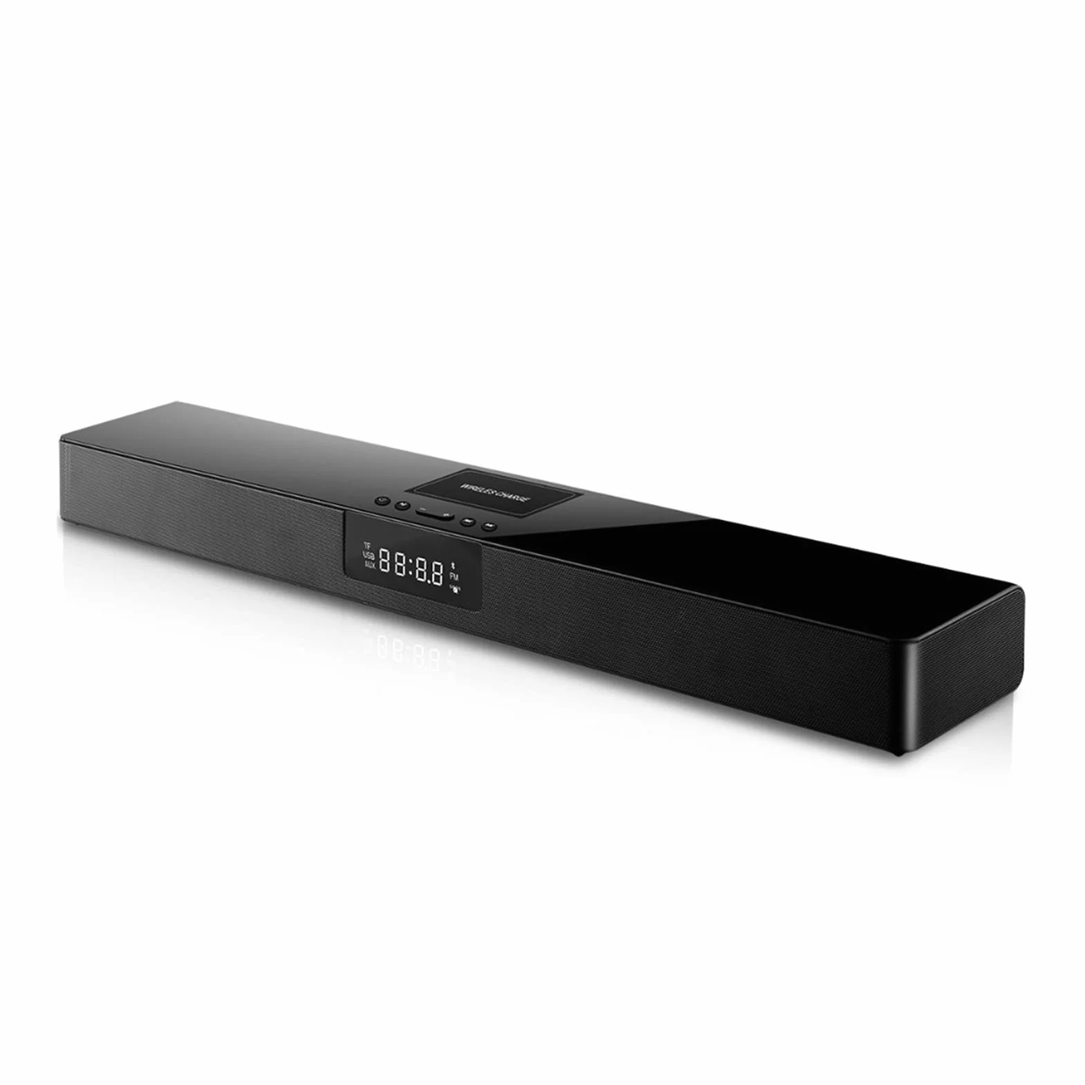 Soundbar kolumnowy głośnik bezprzewodowy kompatybilny z Bluetooth TV Soundbar Home Theatre soundbar TF zegar RCA ekran wyświetlacza bezprzewodowego ładowania głośnik