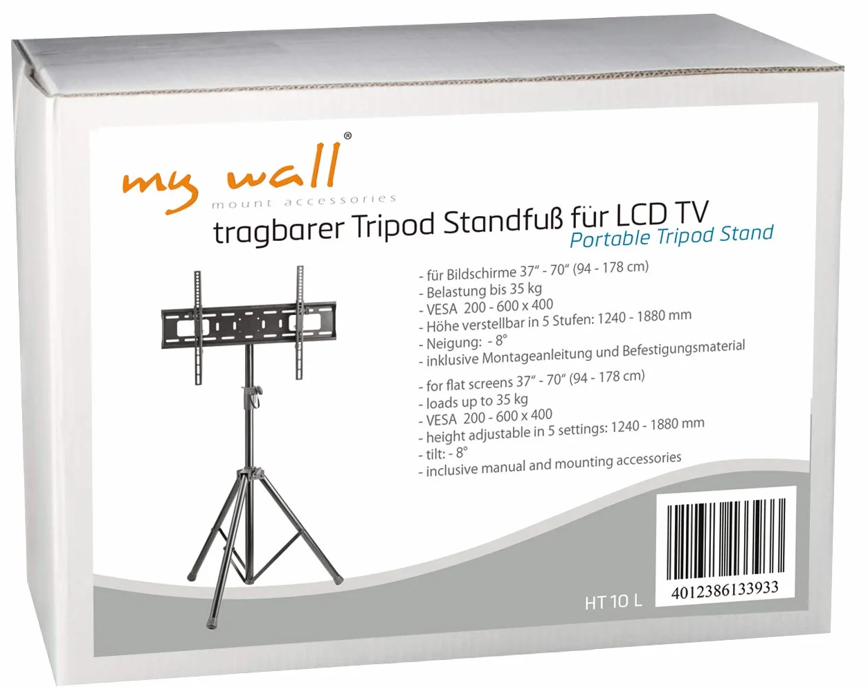 myWall HT10L statyw do telewizora LCD, czarny