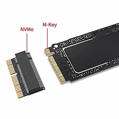 ANYOYO M.2 NVMe SSD Convert Adapter Card do Upgrade MacBook Air 2013 2014 2015 2016 2017 i Mac Pro Retina 2013 2014 2015 (czarny)