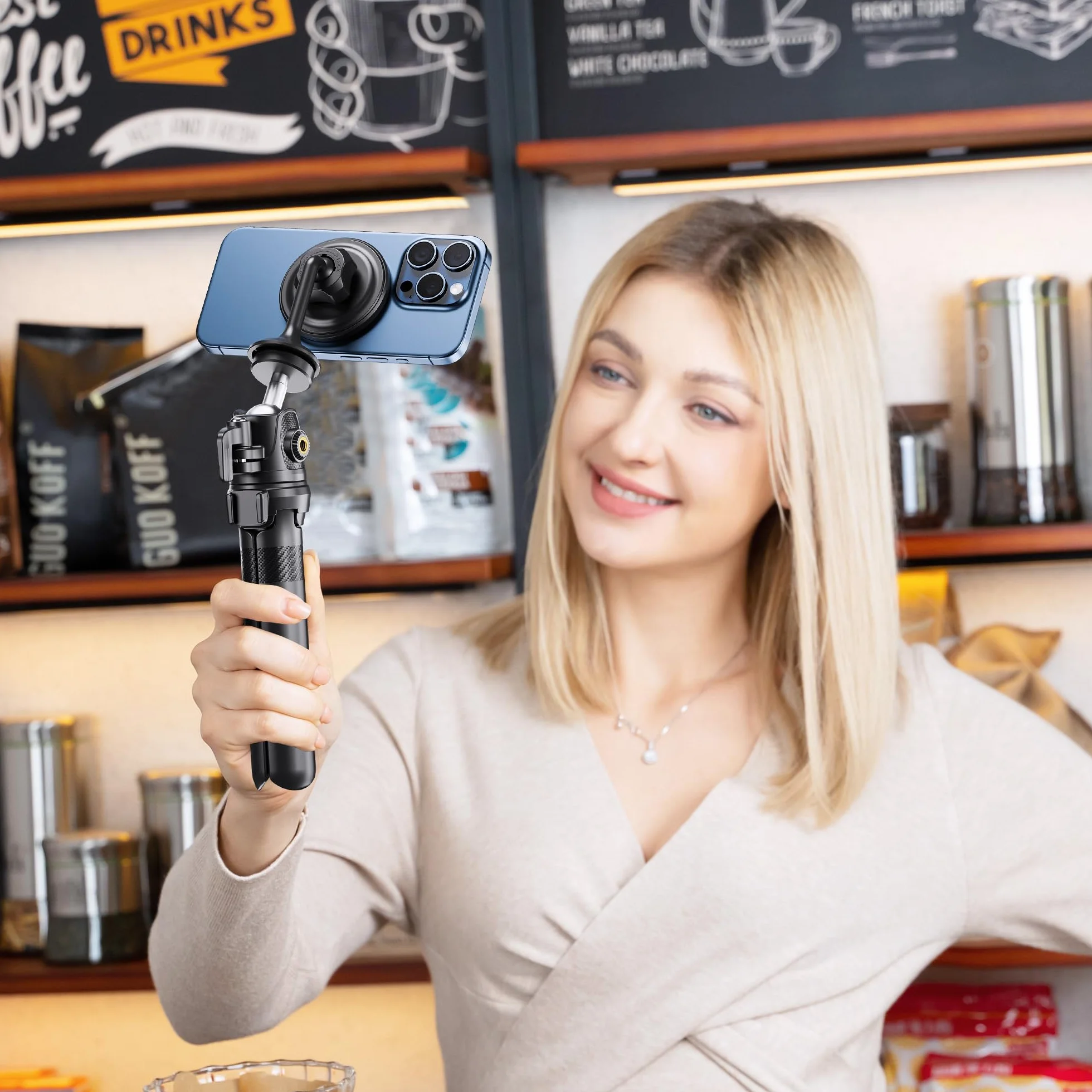 JJC Magnetyczny adapter statywowy do telefonu z szybkim zwalnianiem 1/10.2 cm, 60°, Arca